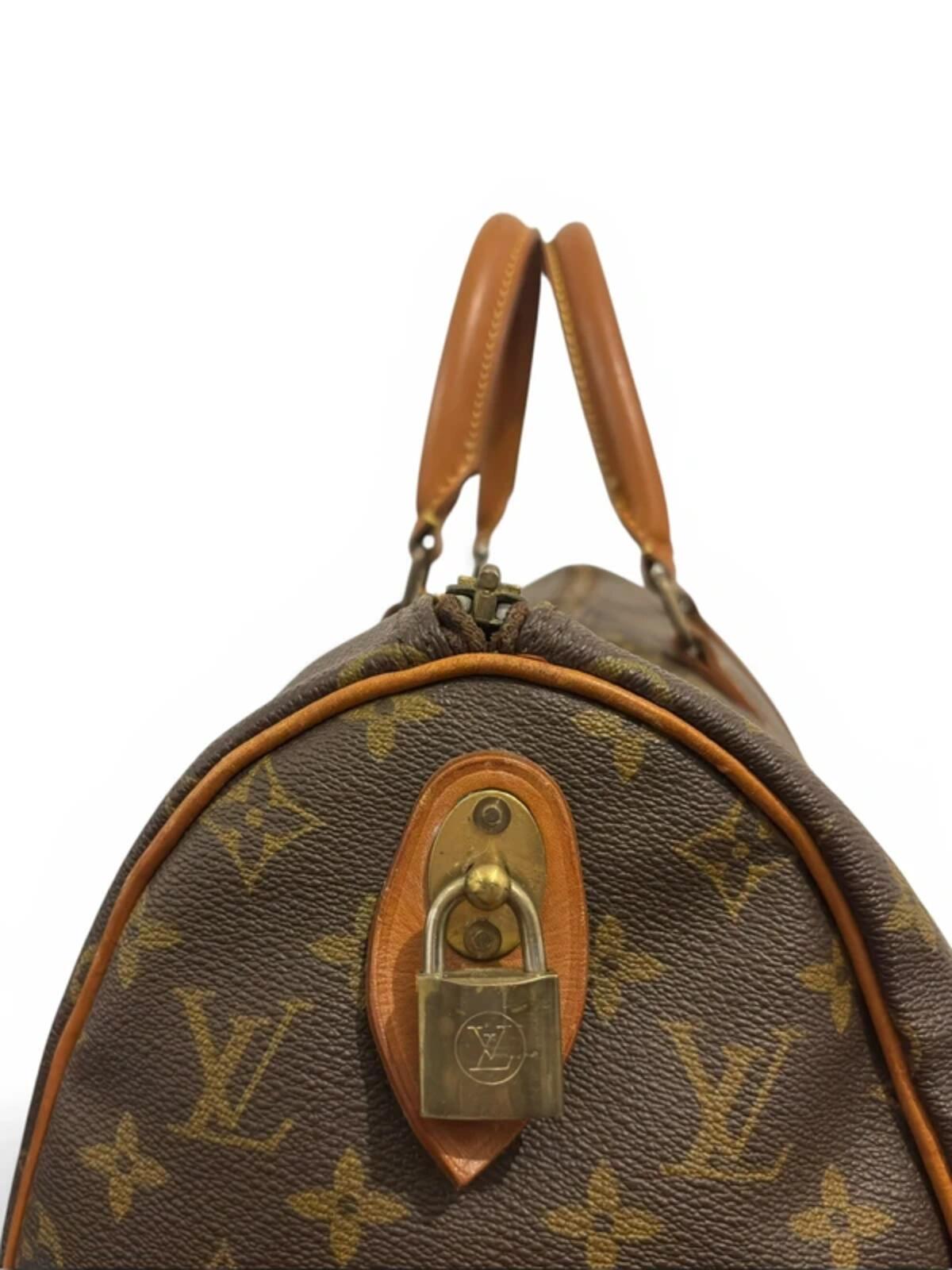 Louis Vuitton Keepall 45 Vintage Brown Monogram Eclair Zip Travel Boston Bag