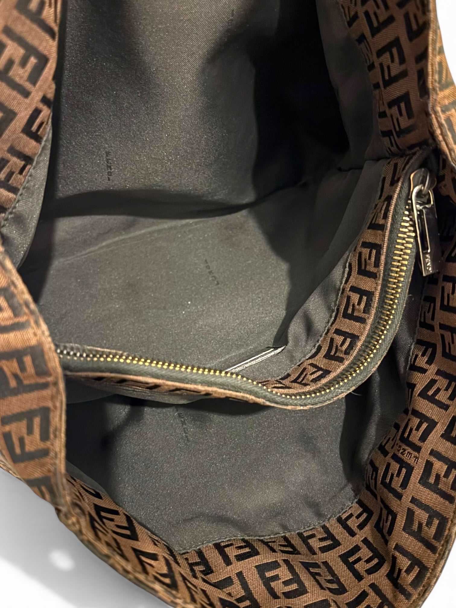 Fendi Brown Monogram Zucchino Canvas & Leather
2000-2010 Italy Tote Bag