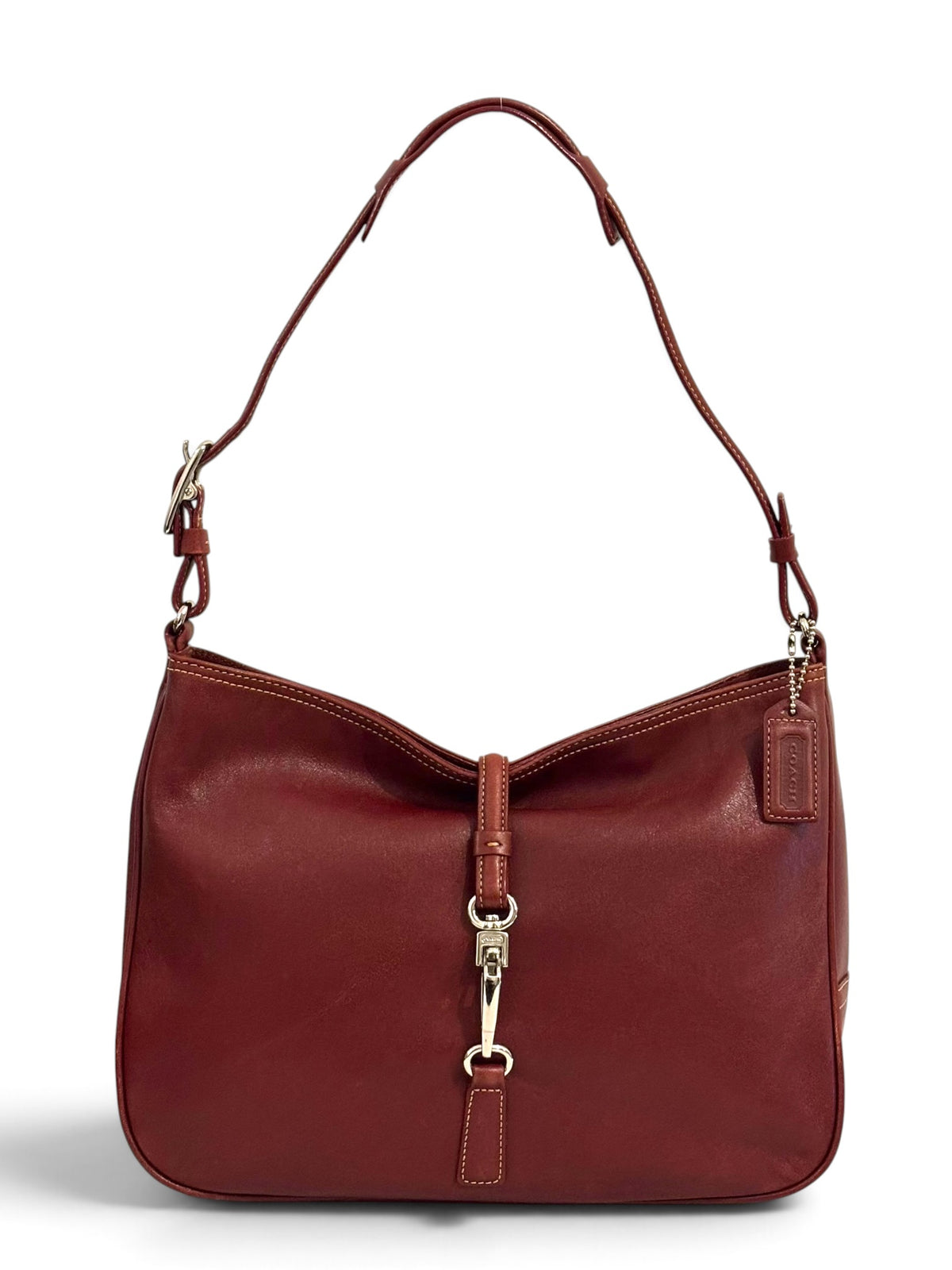 Vintage Coach Hamptons Bag 7778 In Red Leather