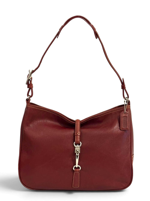 Vintage Coach Hamptons Bag 7778 In Red Leather