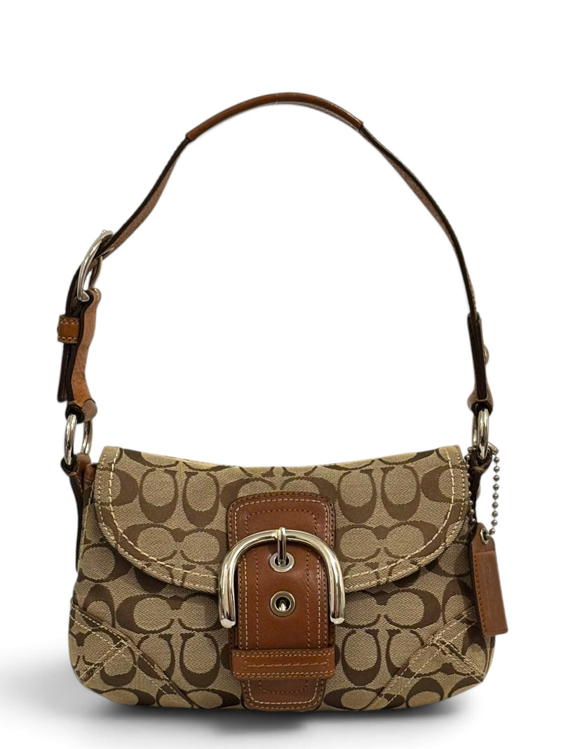 Vintage Coach Soho Bag 11860 Signature Flap Shoulder Bag