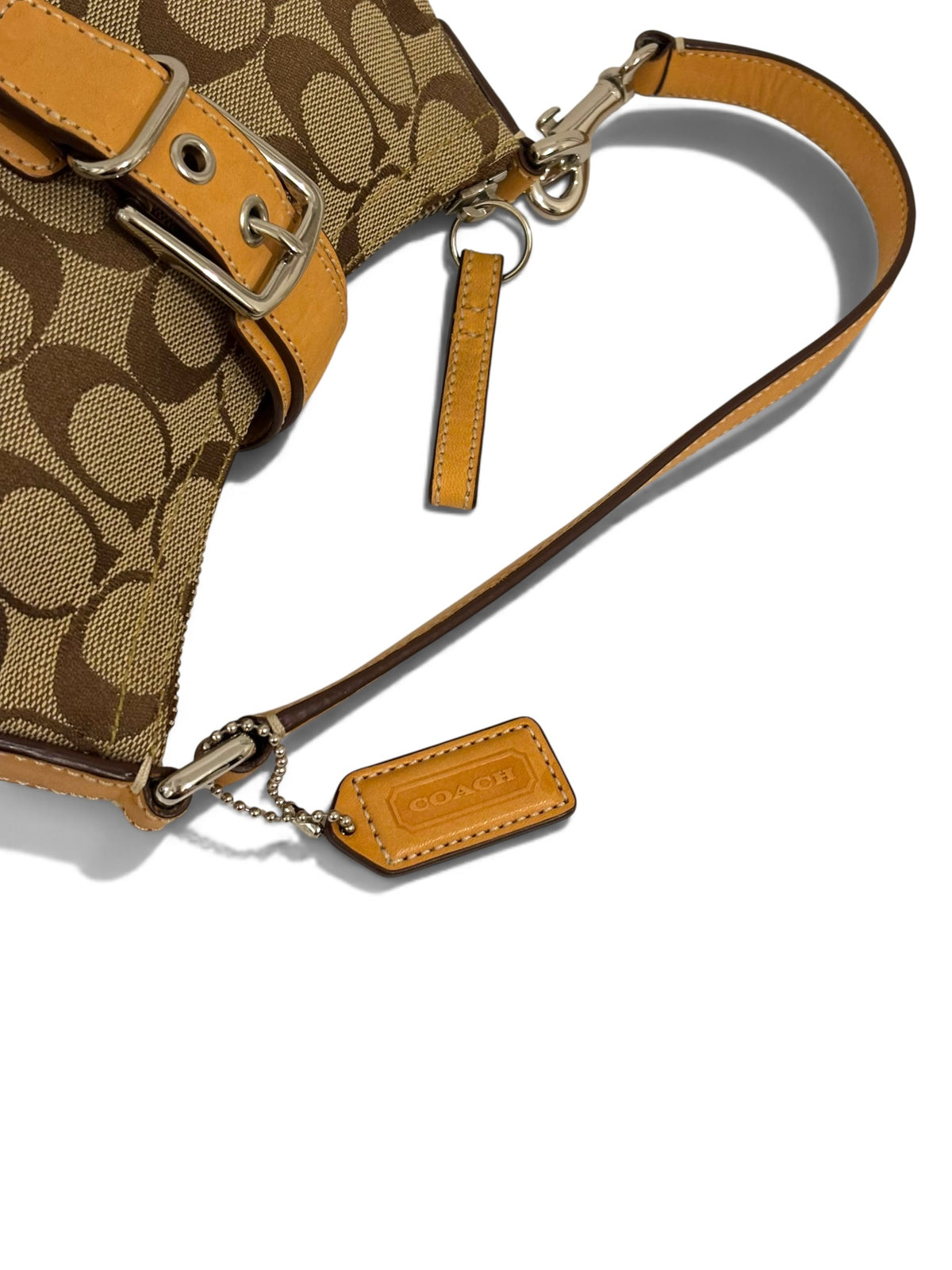 Vintage Coach Demi Mini Soho Bag 6362 Signature Brown Shoulder Bag