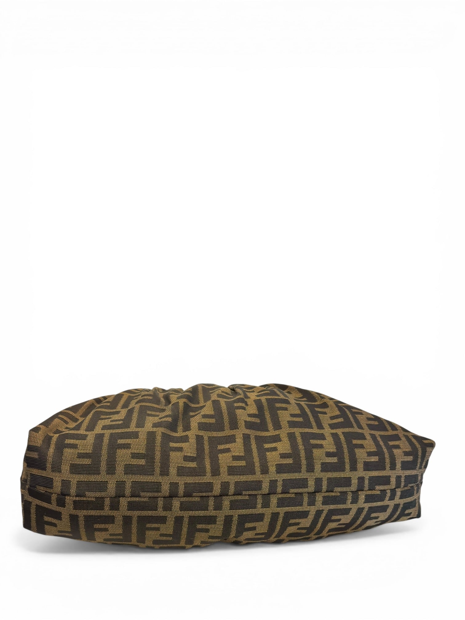 Fendi Brown & Pink Canvas & Leather Chef Zucca FF
Hobo Shoulder Bag