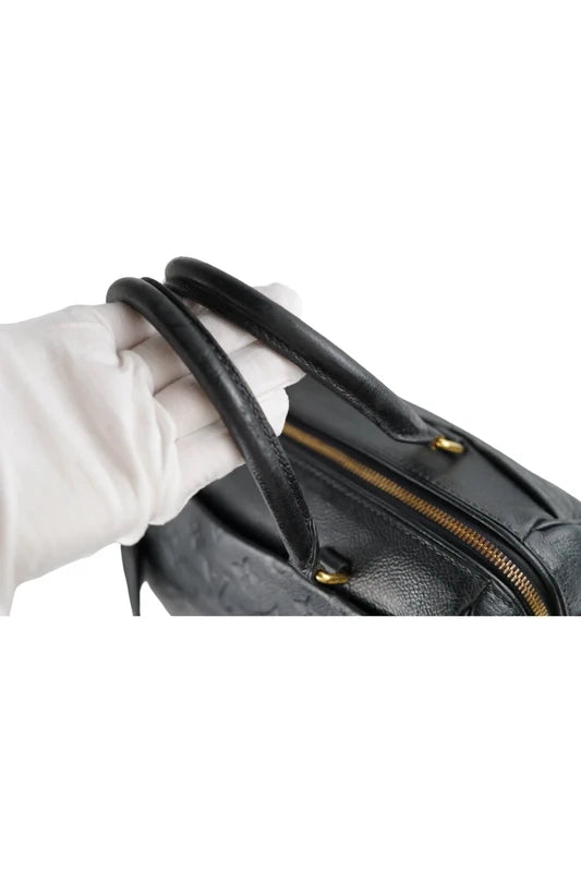 Louis Vuitton Speedy Bandouliere 25 Black Monogram Empreinte Leather Handbag