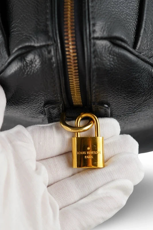 Louis Vuitton Speedy Bandouliere 25 Black Monogram Empreinte Leather Handbag