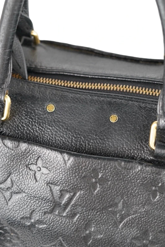 Louis Vuitton Speedy Bandouliere 25 Black Monogram Empreinte Leather Handbag