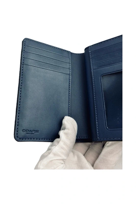 Coach Blue Denim & Leather Ashton Shoulder Bag & Purse Set