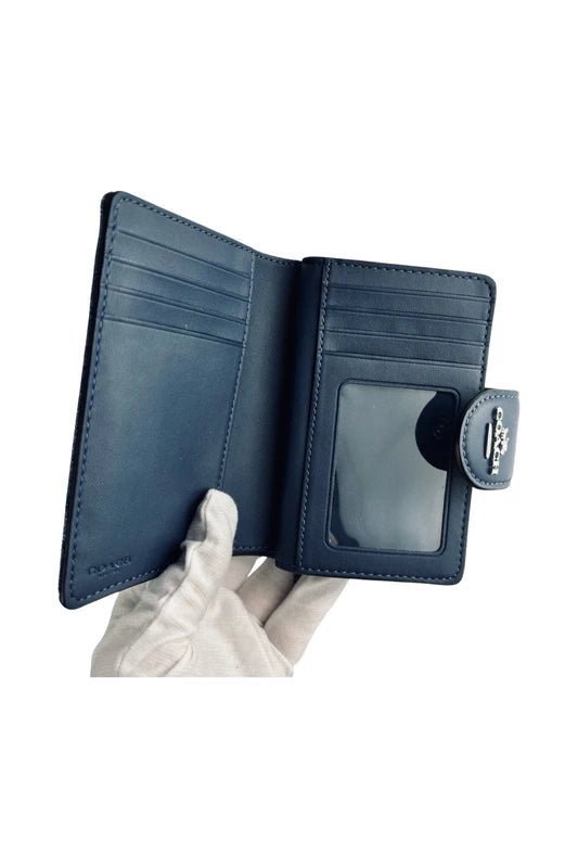 Coach Blue Denim & Leather Ashton Shoulder Bag & Purse Set