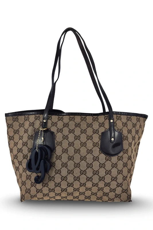 Gucci GG Canvas Jolie Brown Signature Tote Shoulder Bag
