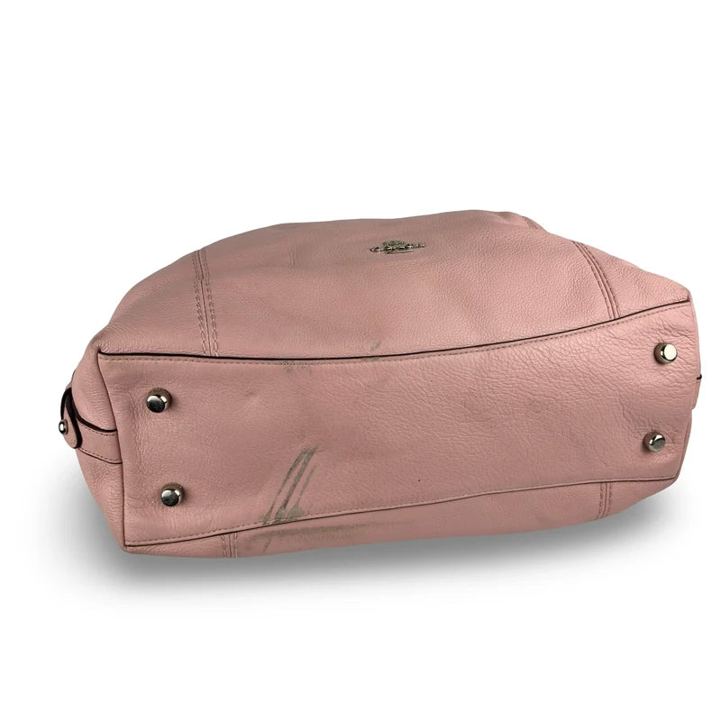 Coach Blush Pink Pebbled Leather ‘Lenox’ Satchel Shoulder Bag
