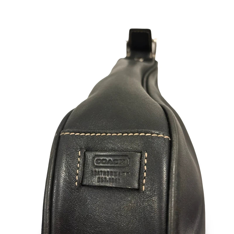 Coach Black Leather Buckle Hamptons Buckle Vintage Hobo Shoulder Bag