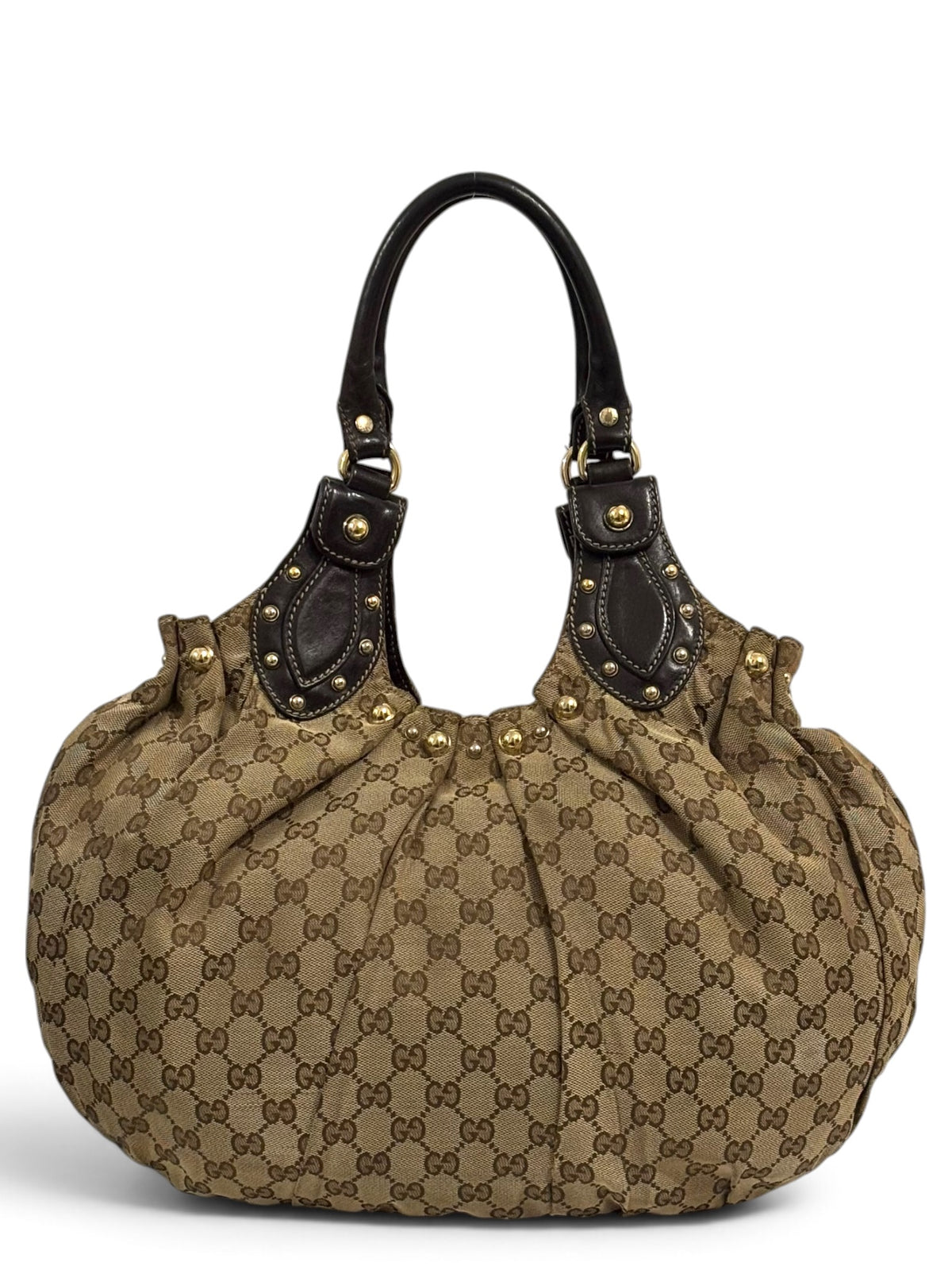 Vintage Gucci Pelham Studded Hobo Shoulder Bag 203624