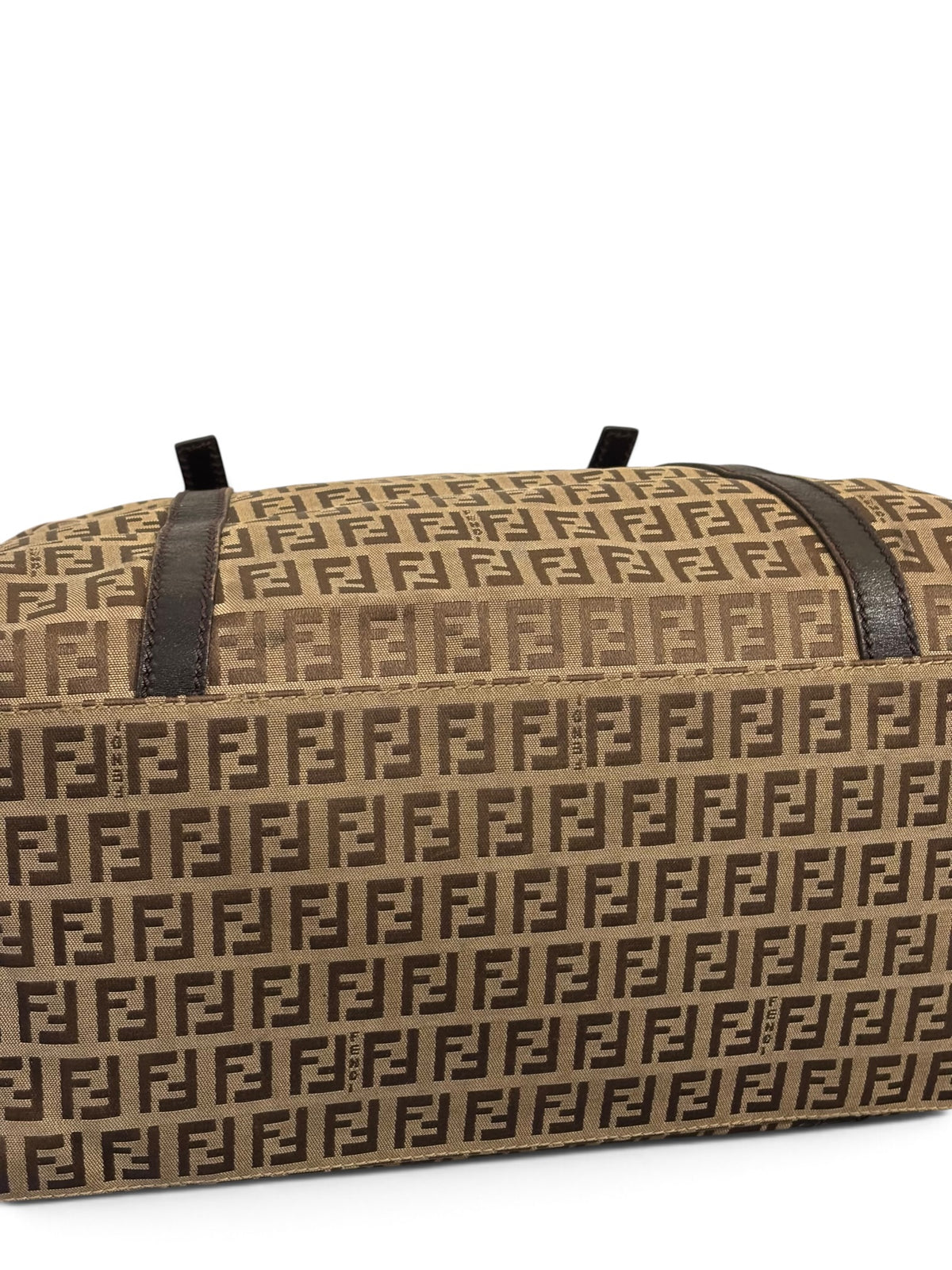 Vintage Fendi Zucca Bag FF Monogram Tote In Brown