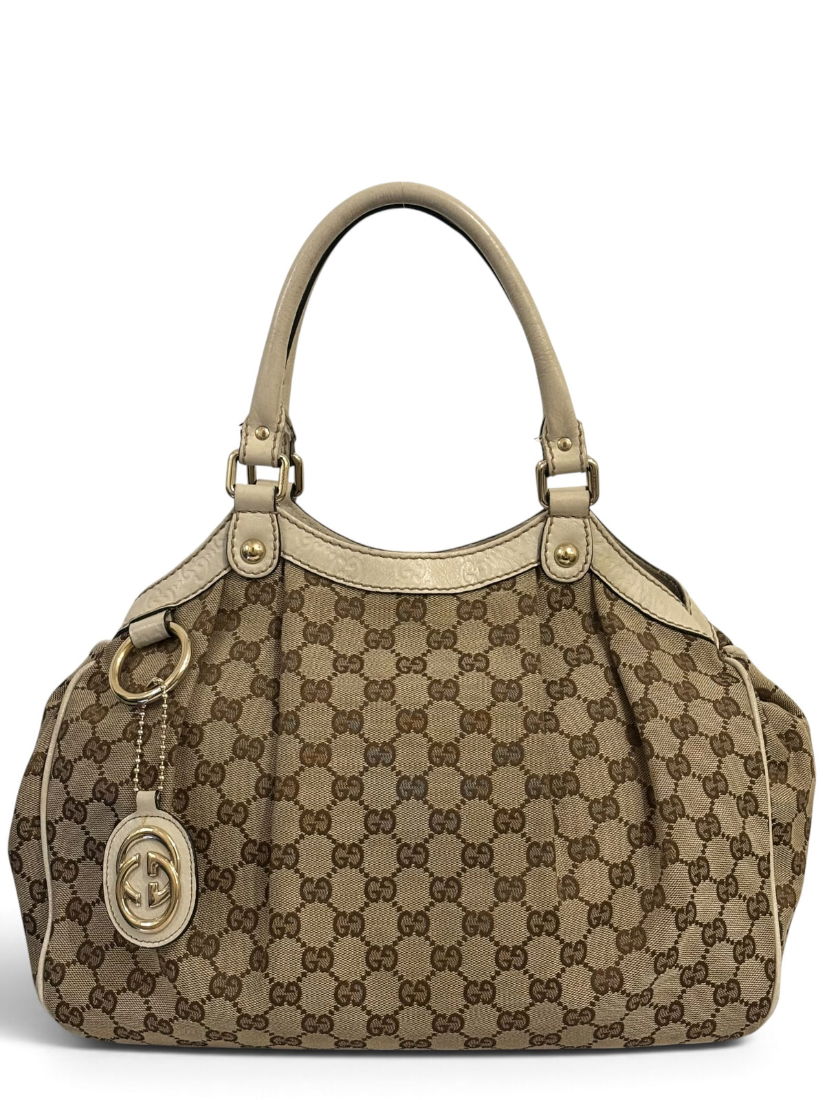 Vintage Gucci Sukey Bag 211944 Monogram GG Tote