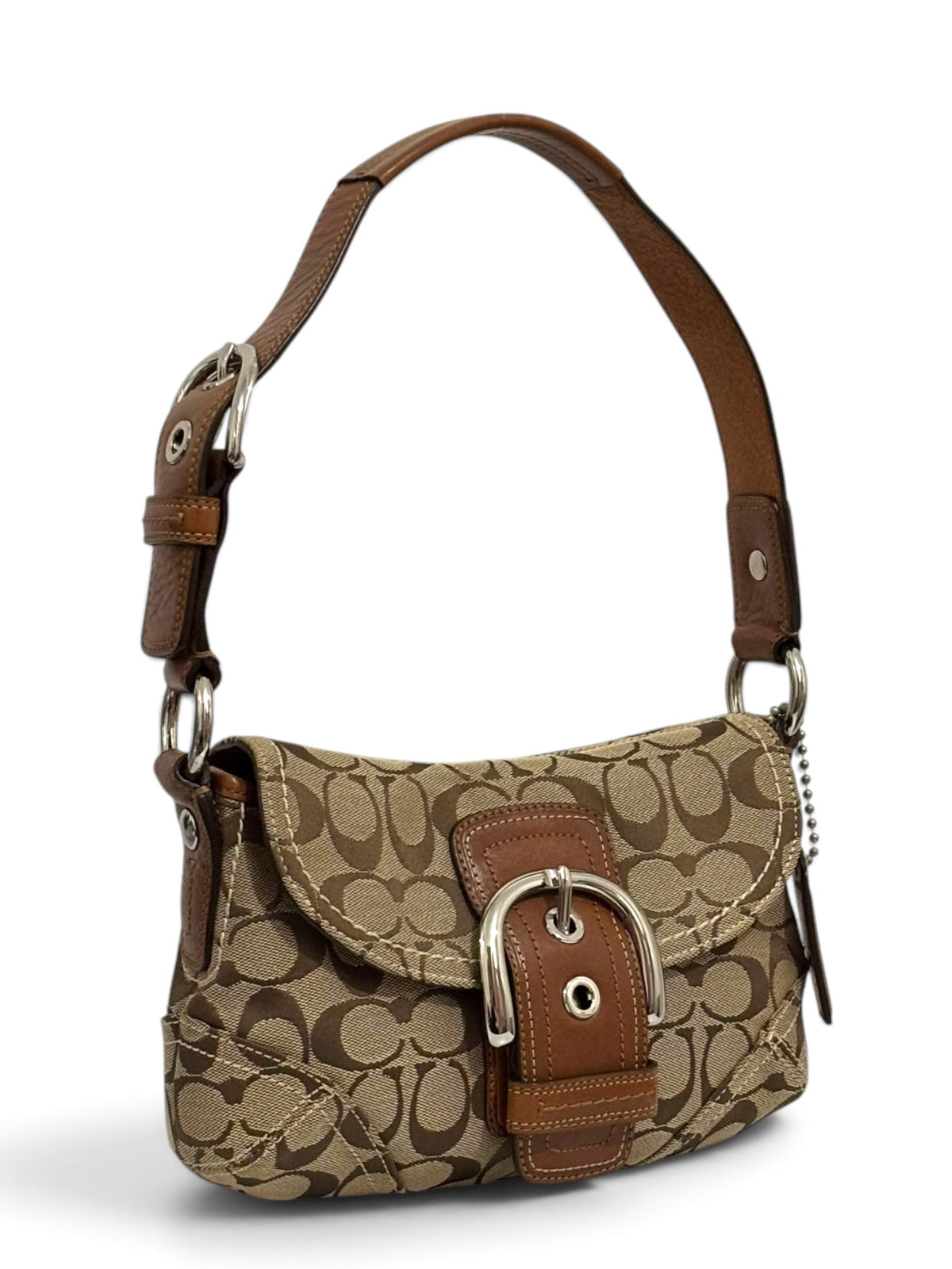 Vintage Coach Soho Bag 11860 Signature Flap Shoulder Bag