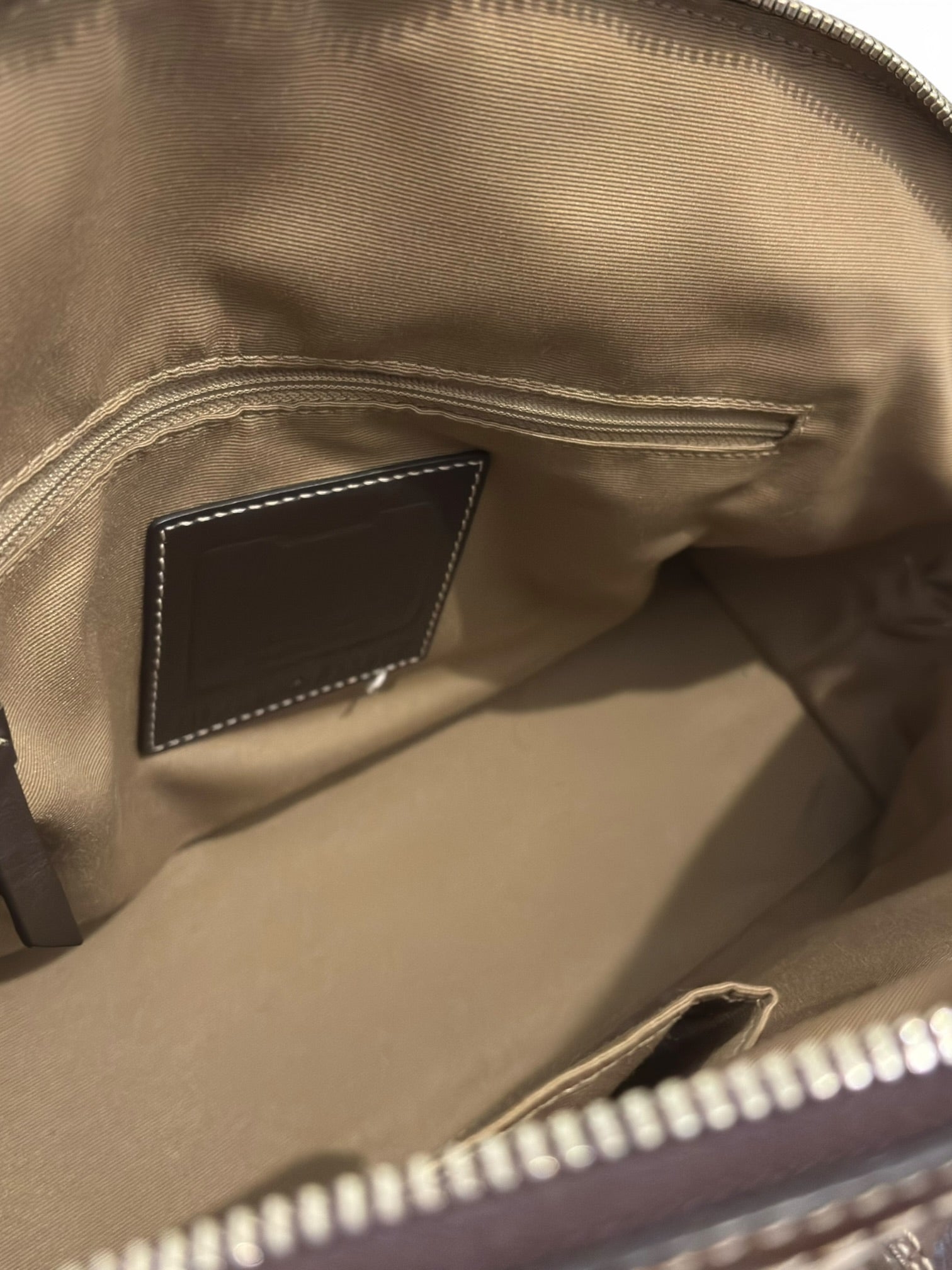 Coach Brown Signature Hamptons Canvas & Leather Dome Shoulder Bag