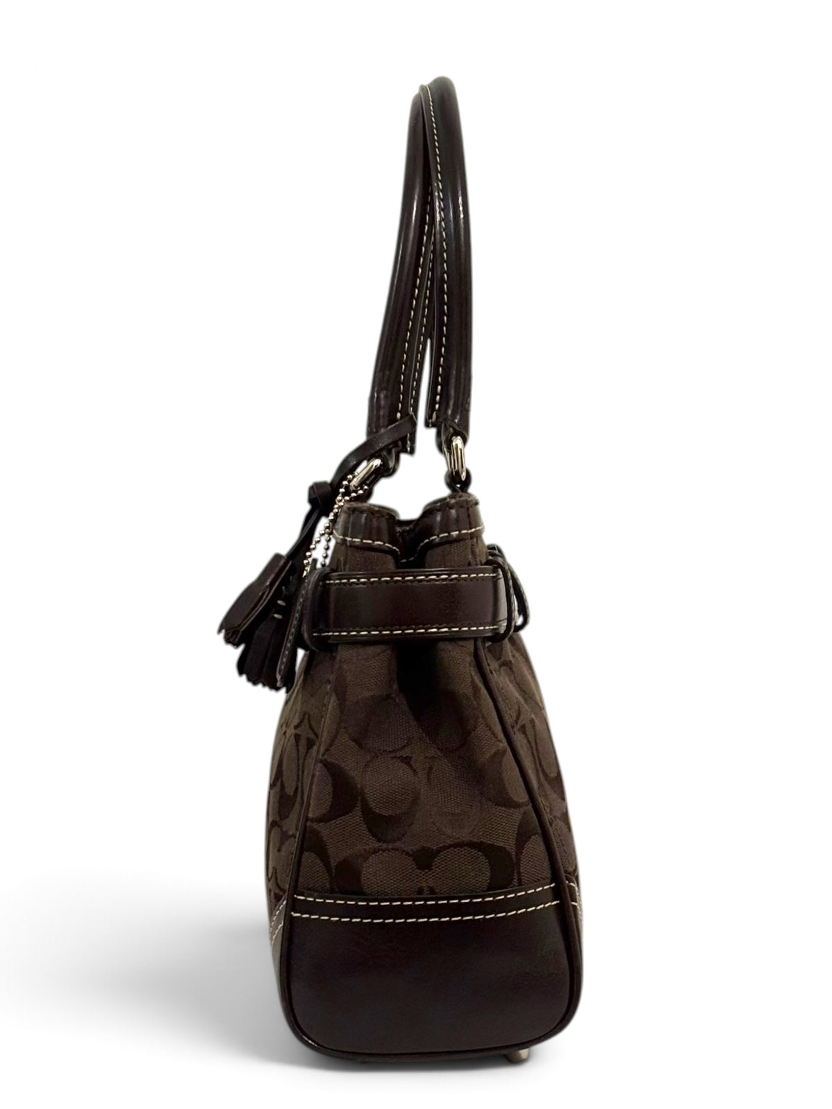 Vintage Coach Hamptons Bag 8K06 Chocolate Brown Tote