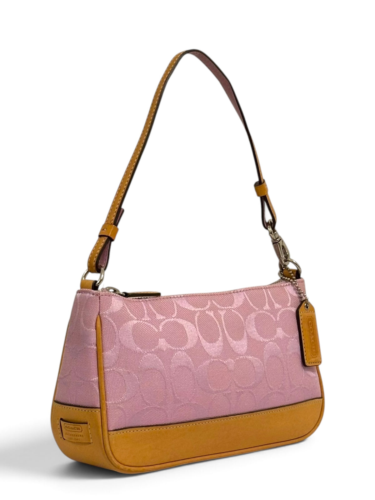 Vintage Coach Demi Bag 6094 In Rare Signature Pink