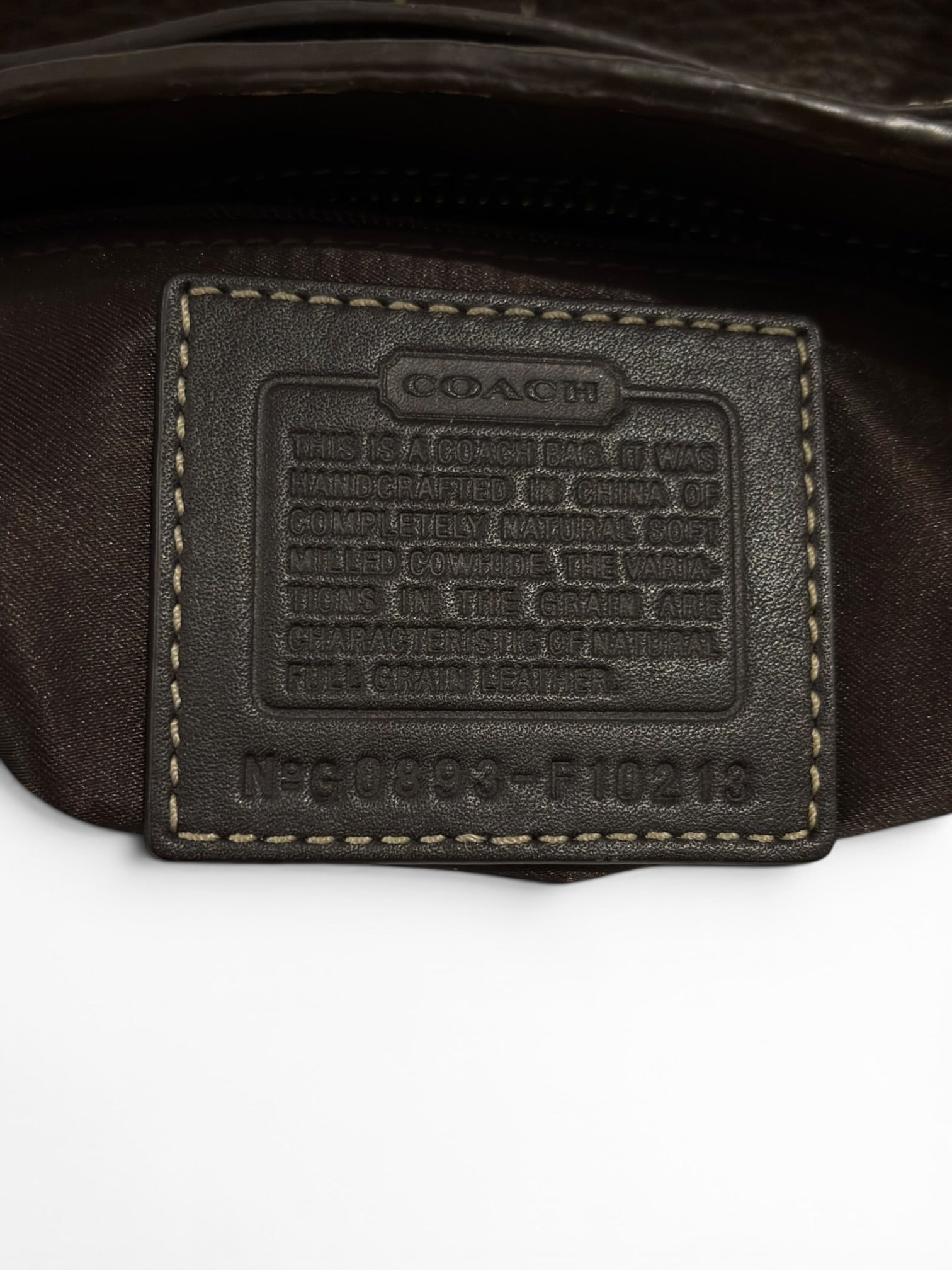 Coach Chocolate / Dark Brown Hampton Pebbled Leather Tote Shoulder Bag