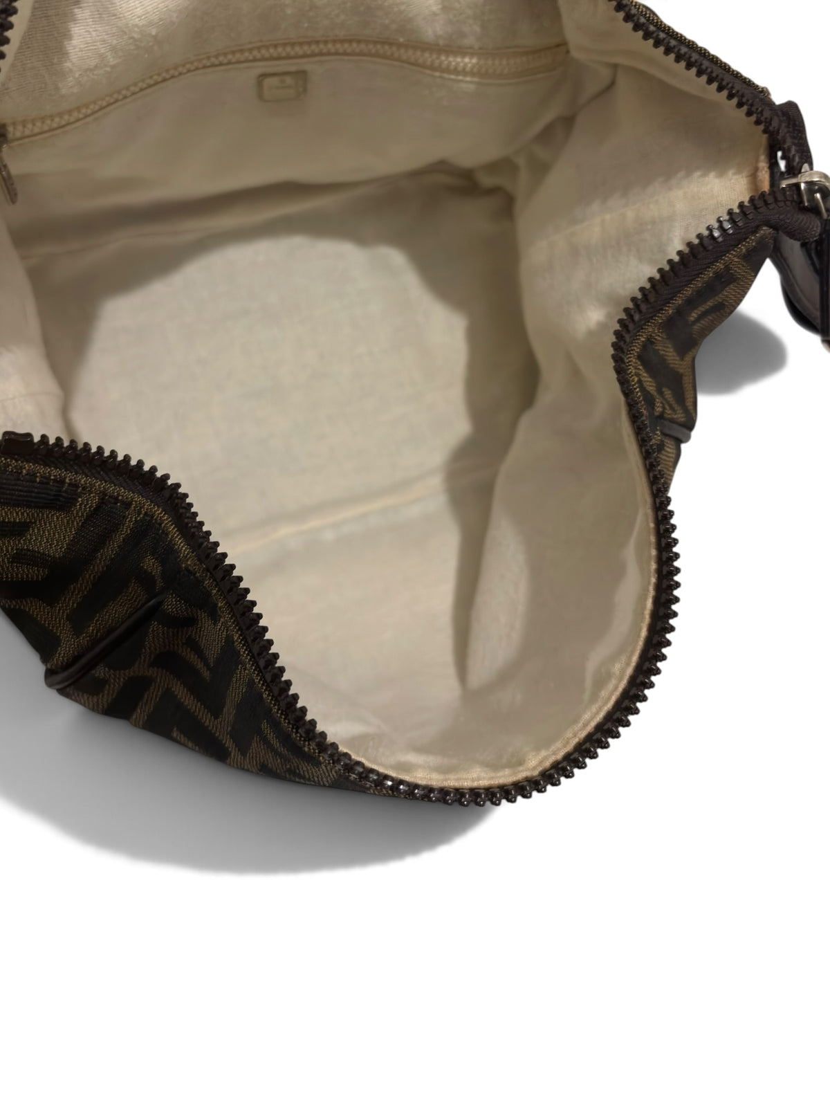 Pre-Owned Fendi Zucca FF Top Handle Bag Signature Vanity
