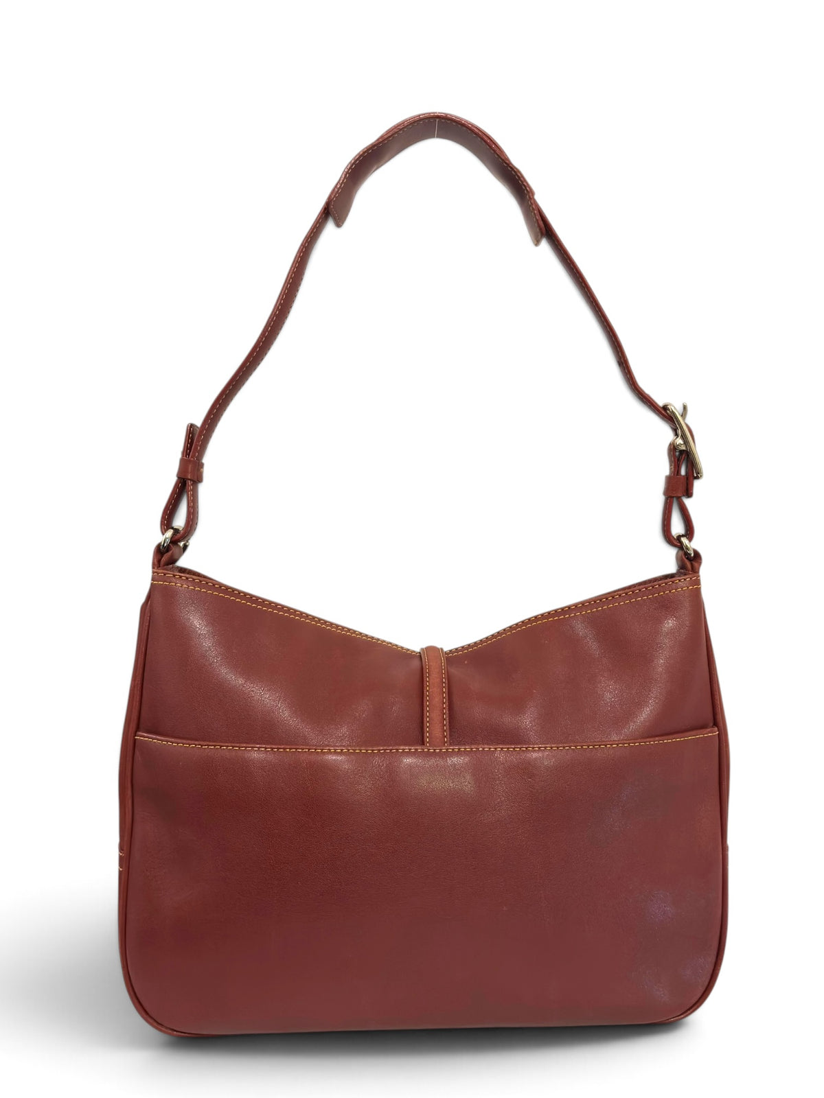 Vintage Coach Hamptons Bag 7778 In Red Leather