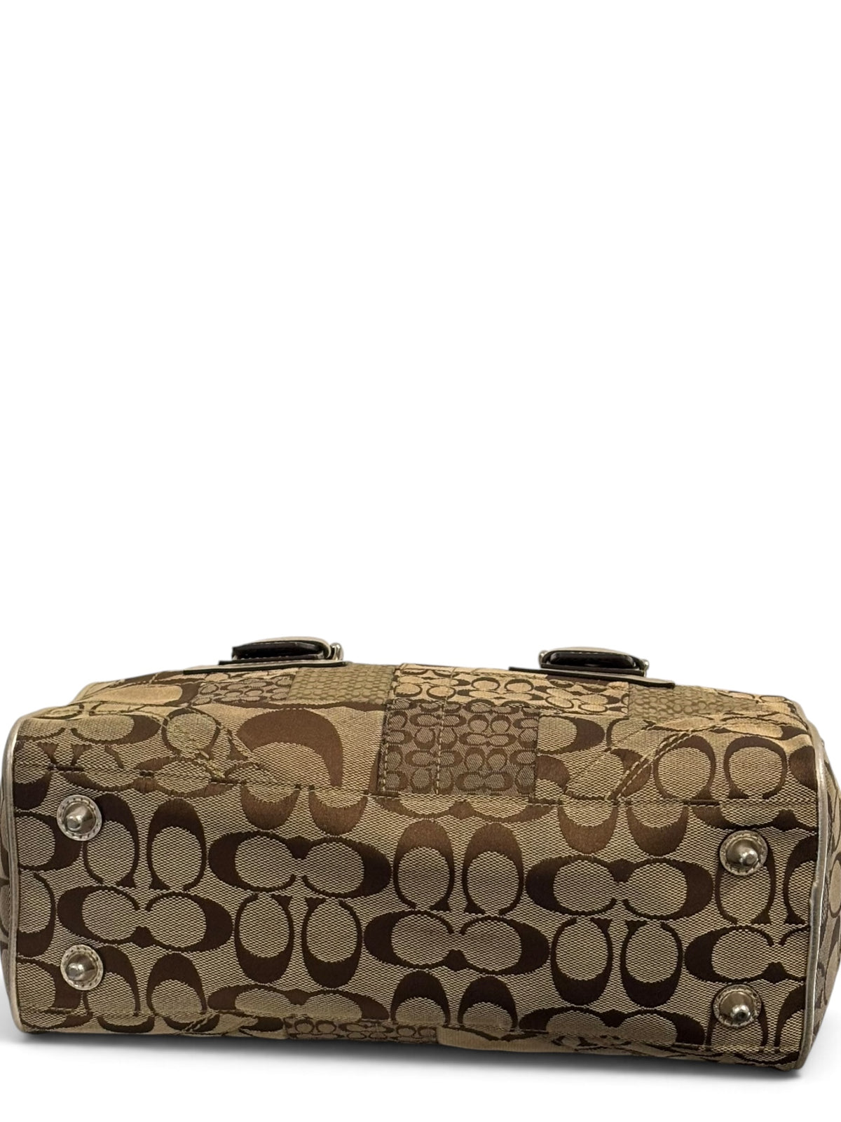 Vintage Coach Soho Patchwork Bag F12317 Signature Boston Bag