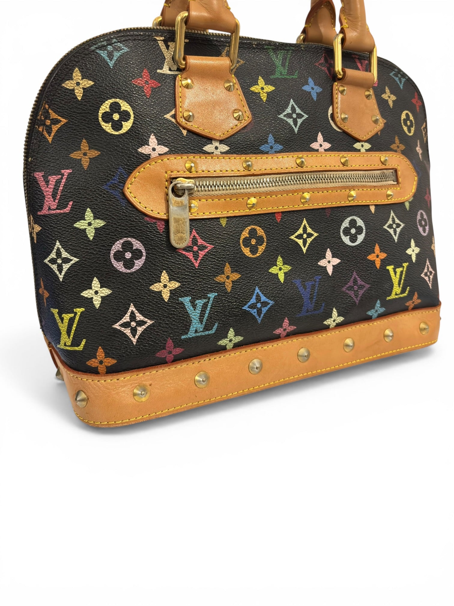 Louis Vuitton Limited Edition X Takashi Murakami
Black & Multicolour Alma PM Handbag