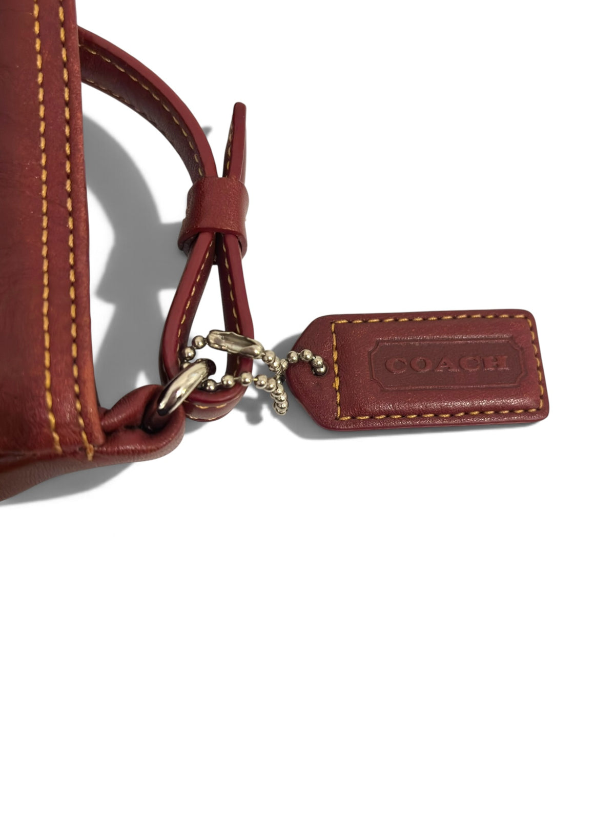 Vintage Coach Hamptons Bag 7778 In Red Leather