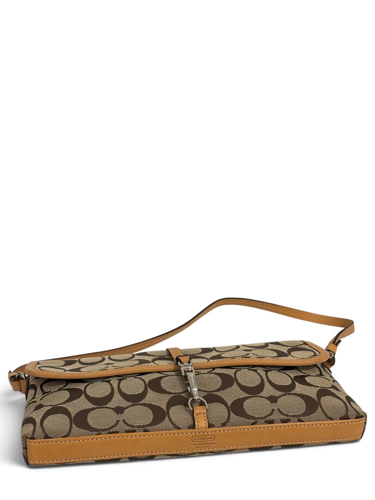 Vintage Coach Hamptons Bag 06348 Signature Canvas In Brown