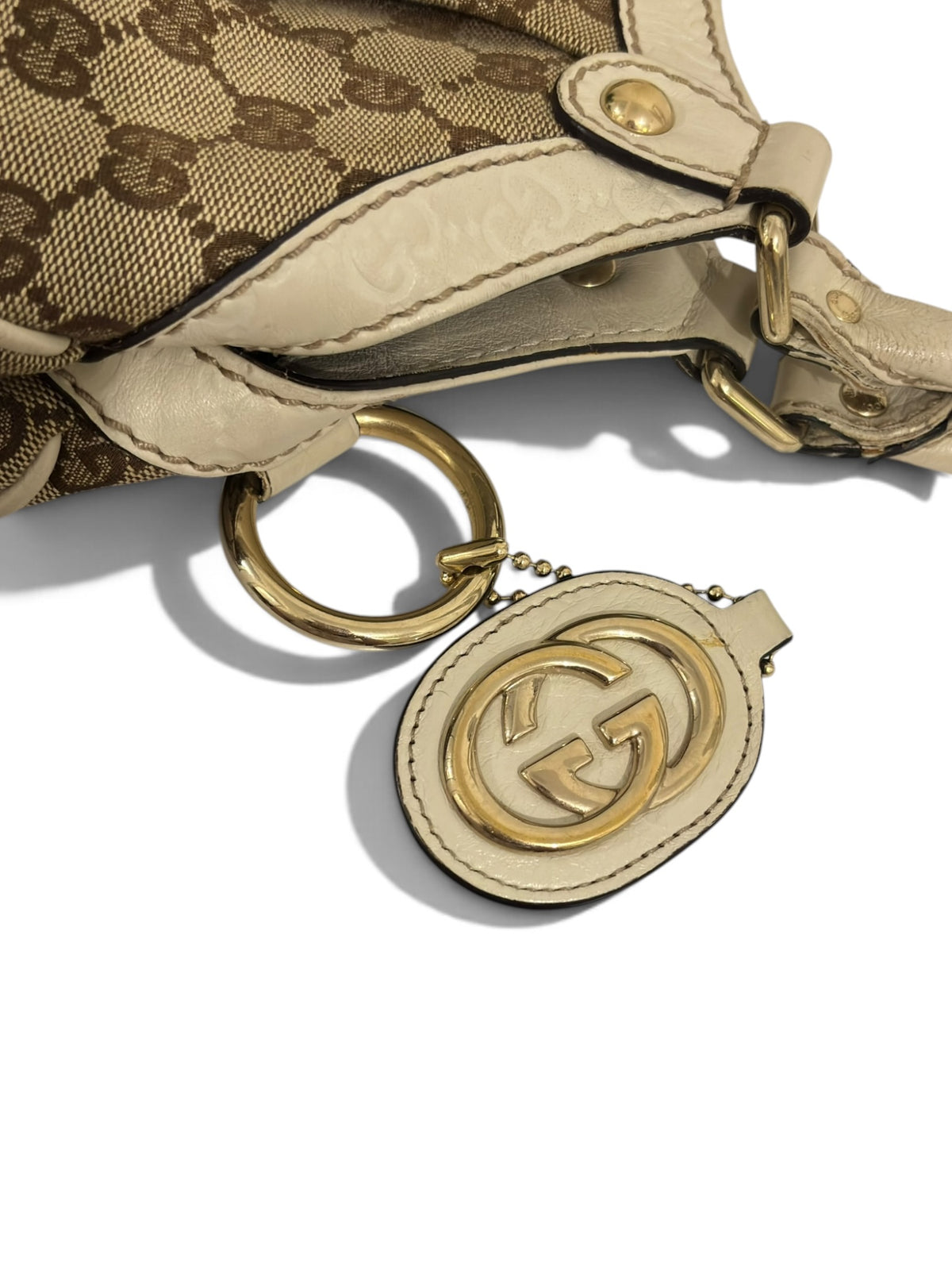 Vintage Gucci Sukey Bag 211944 Monogram GG Tote