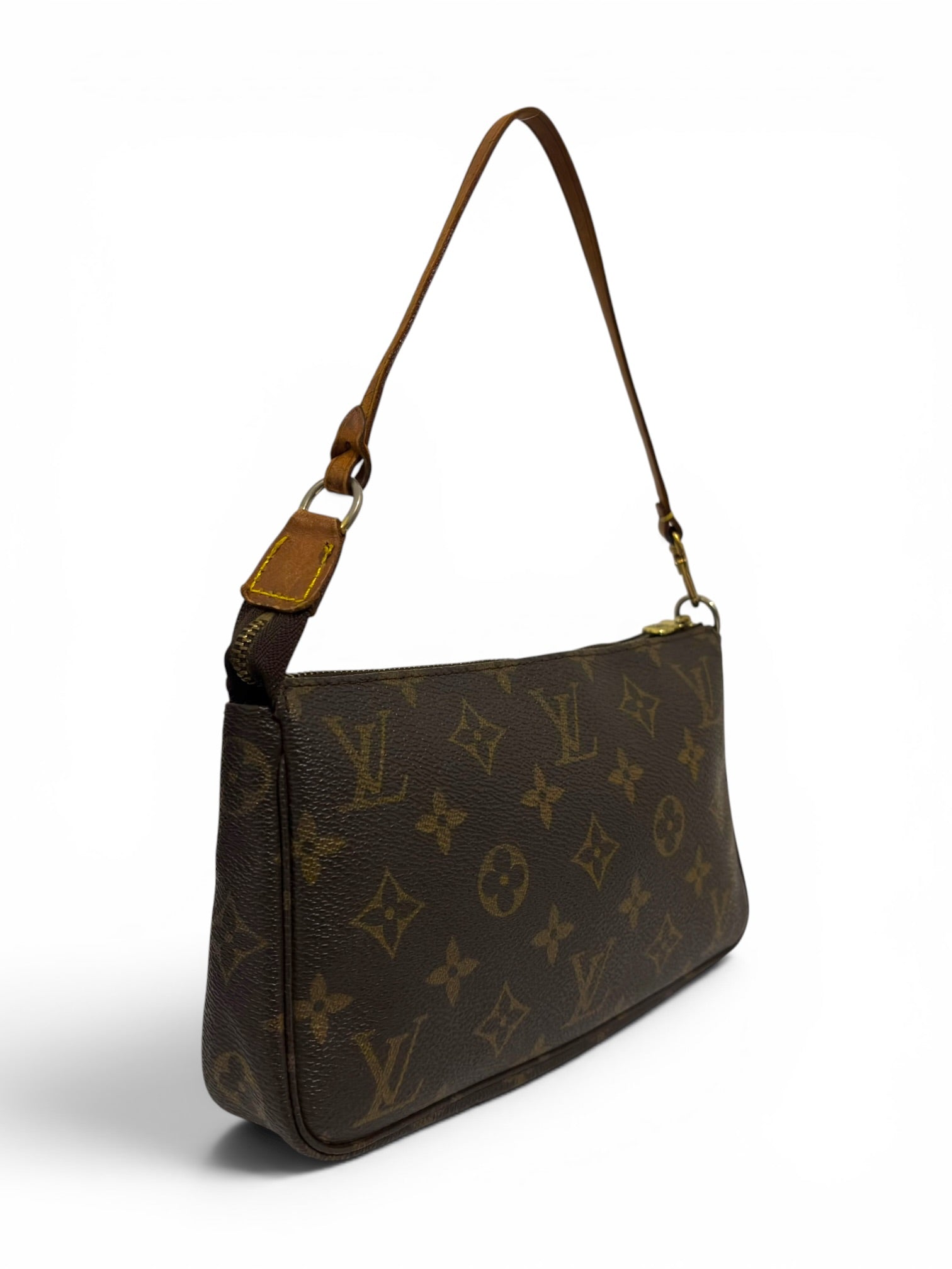 Louis Vuitton Rare Brown Monogram Pochette
Accessoires Vintage VI0021 Shoulder Bag