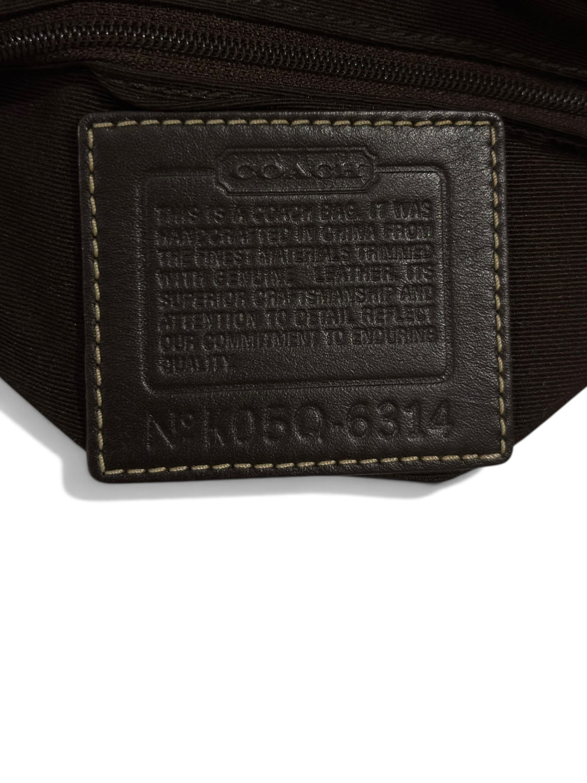 Vintage Coach Soho 6314 Braided Flap Bag Signature Brown