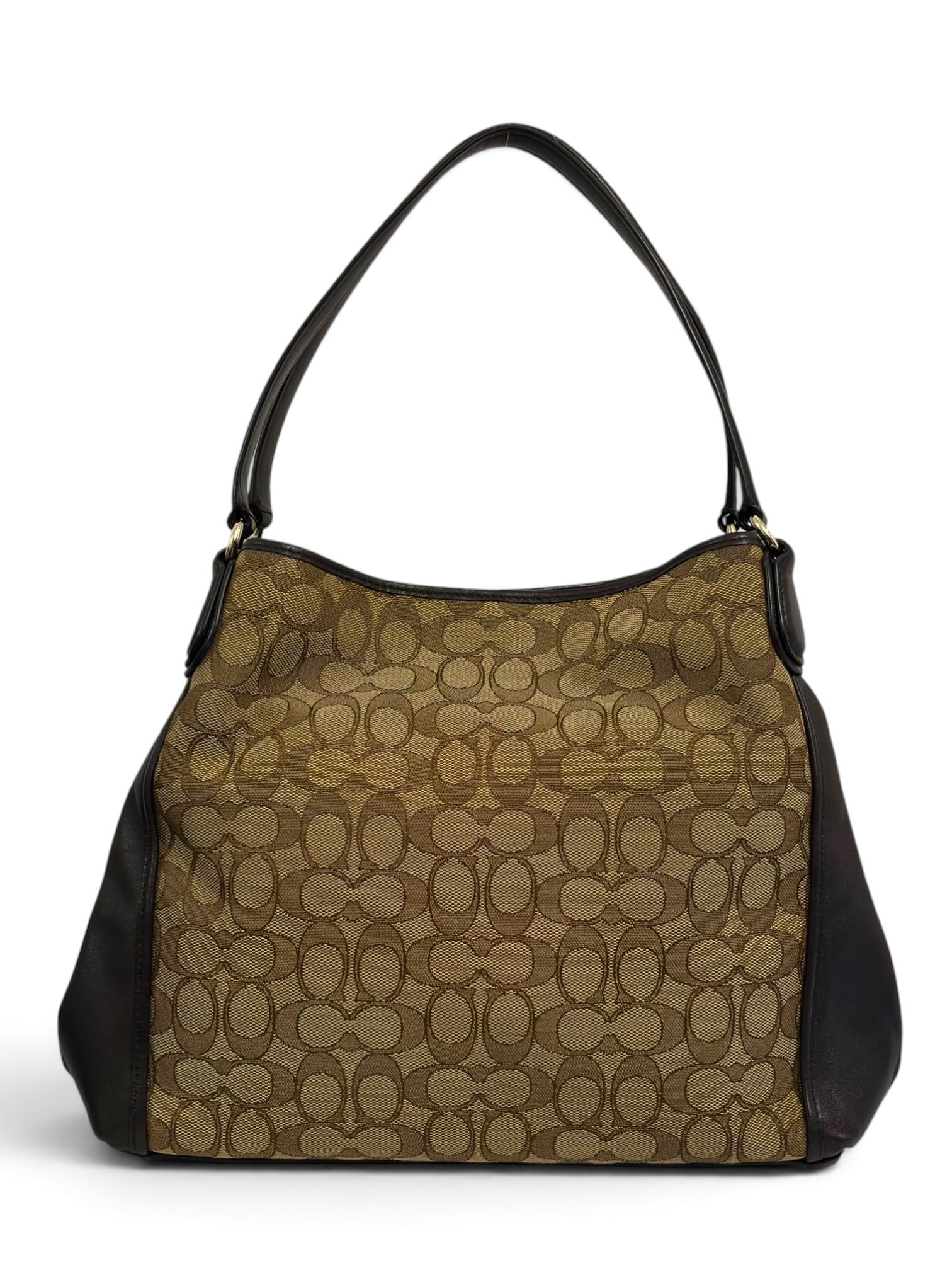 Vintage Coach Bag Edie 31 Signature Brown Hobo Shoulder Bag 36466