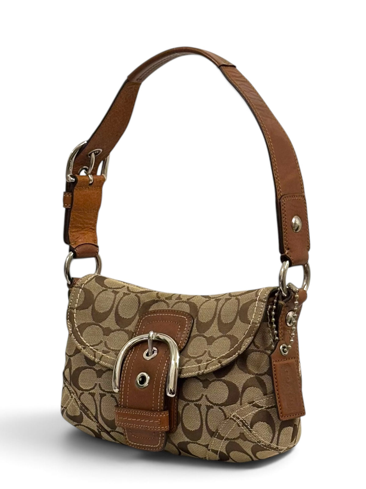 Vintage Coach Soho Bag 11860 Signature Flap Shoulder Bag
