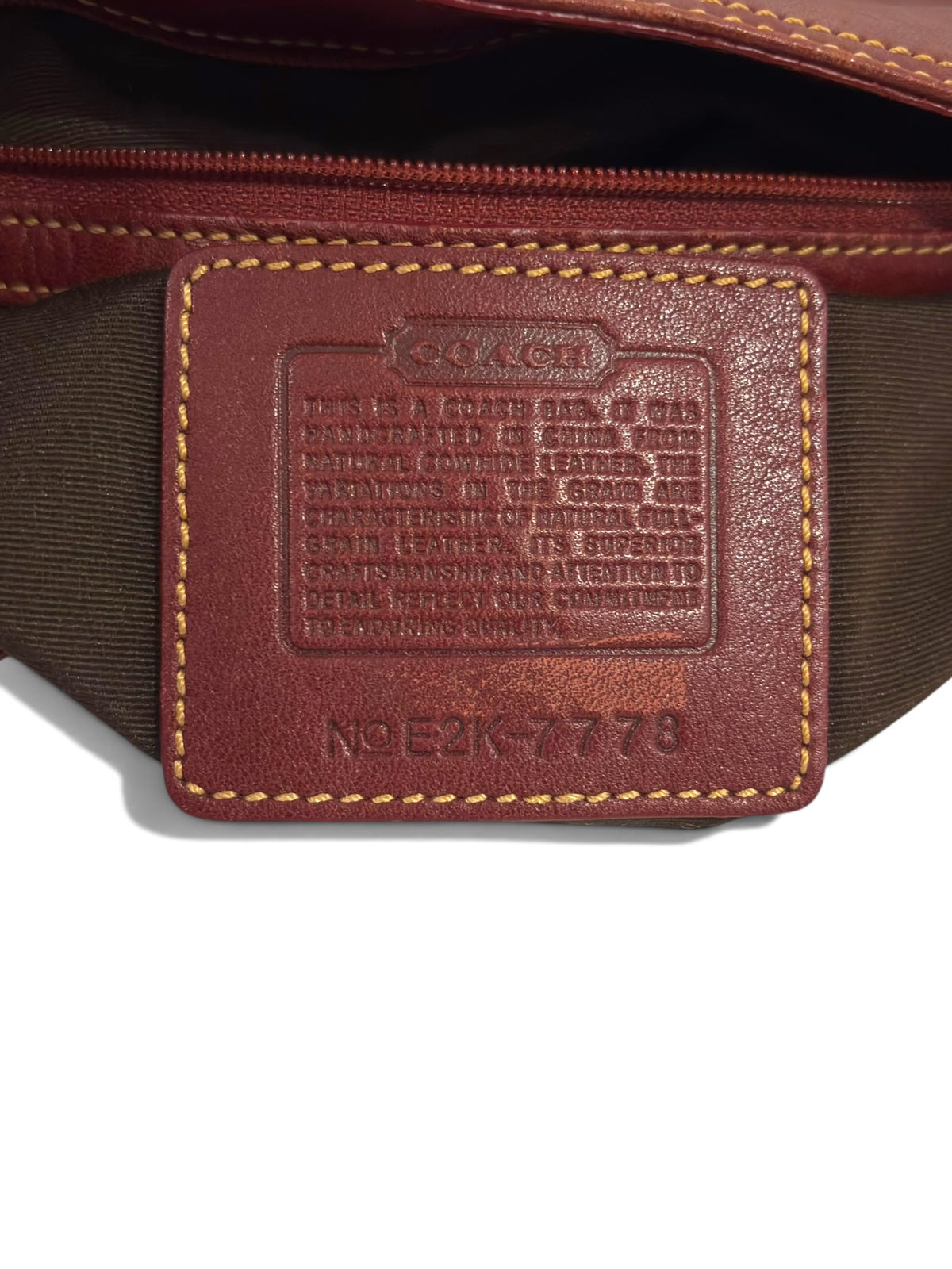 Vintage Coach Hamptons Bag 7778 In Red Leather