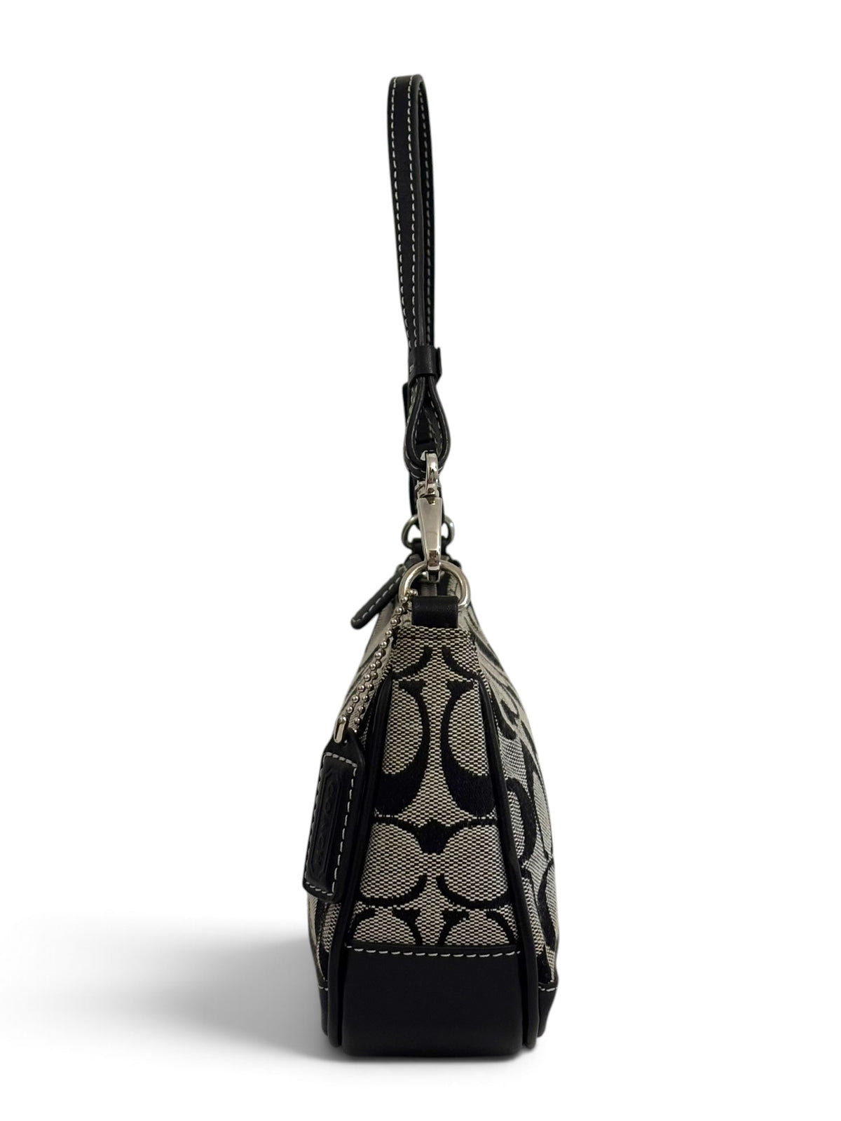 Vintage Coach Demi Bag 6094 In Signature Black & Grey