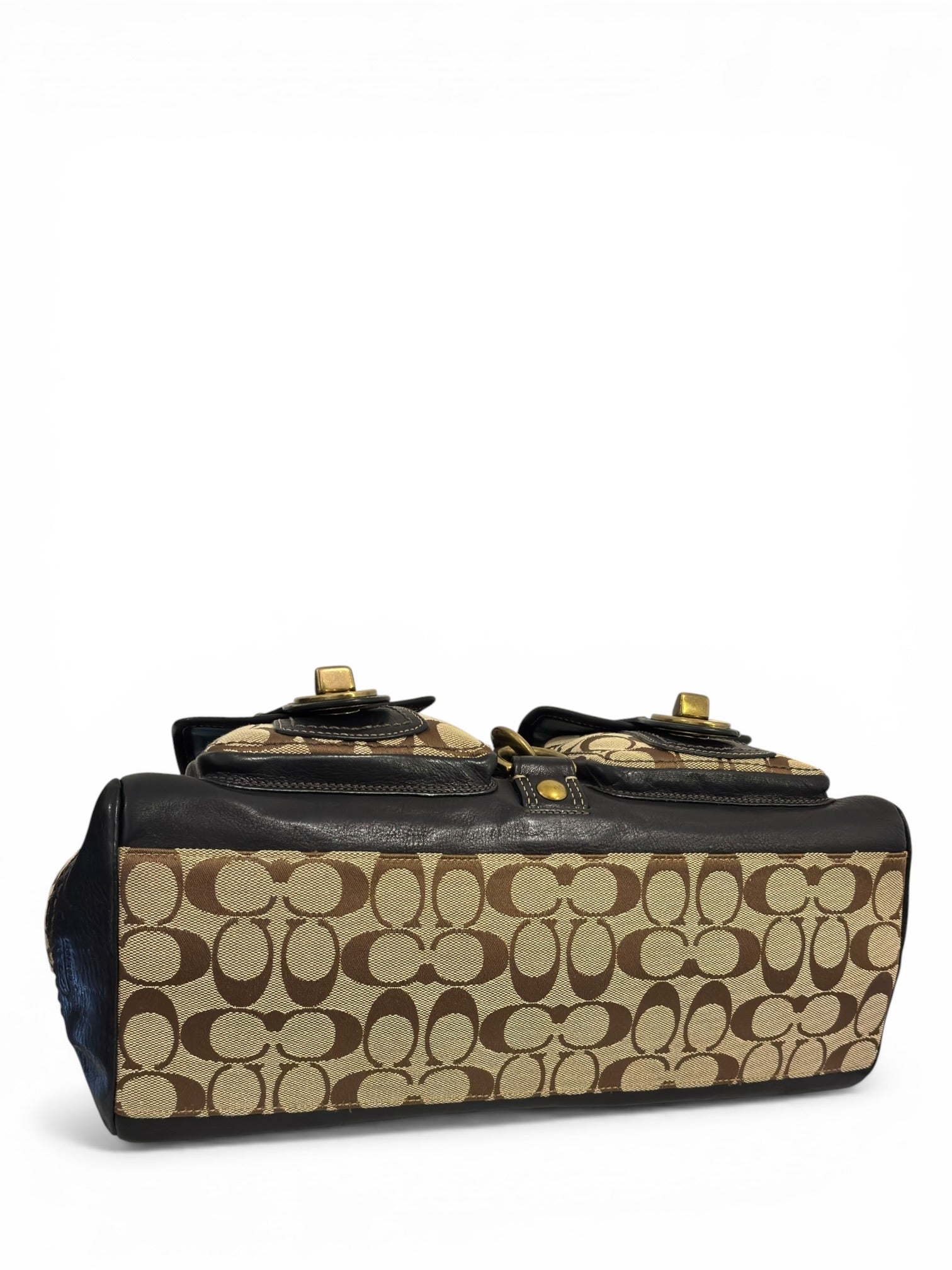 Coach Rare Legacy Limited Edition 65th Anniversary Mandy Brown Signature Shoulder Bag 2000's