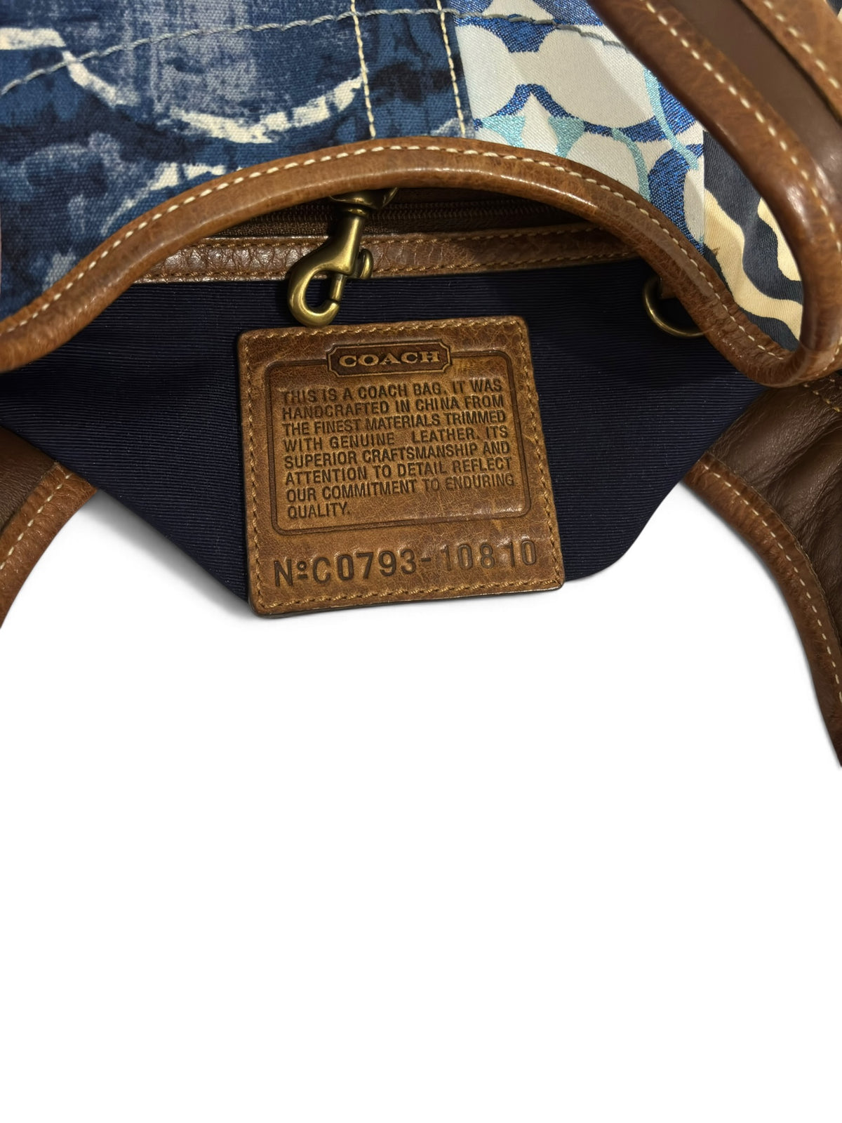 Vintage Coach Ergo Patchwork 10810 Bag Limited Edition In Denim