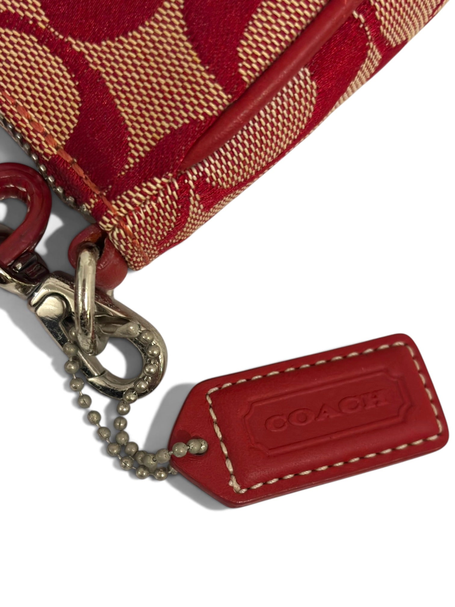Vintage Coach Bag Demi Mini Red Signature 6094 Shoulder Pouch