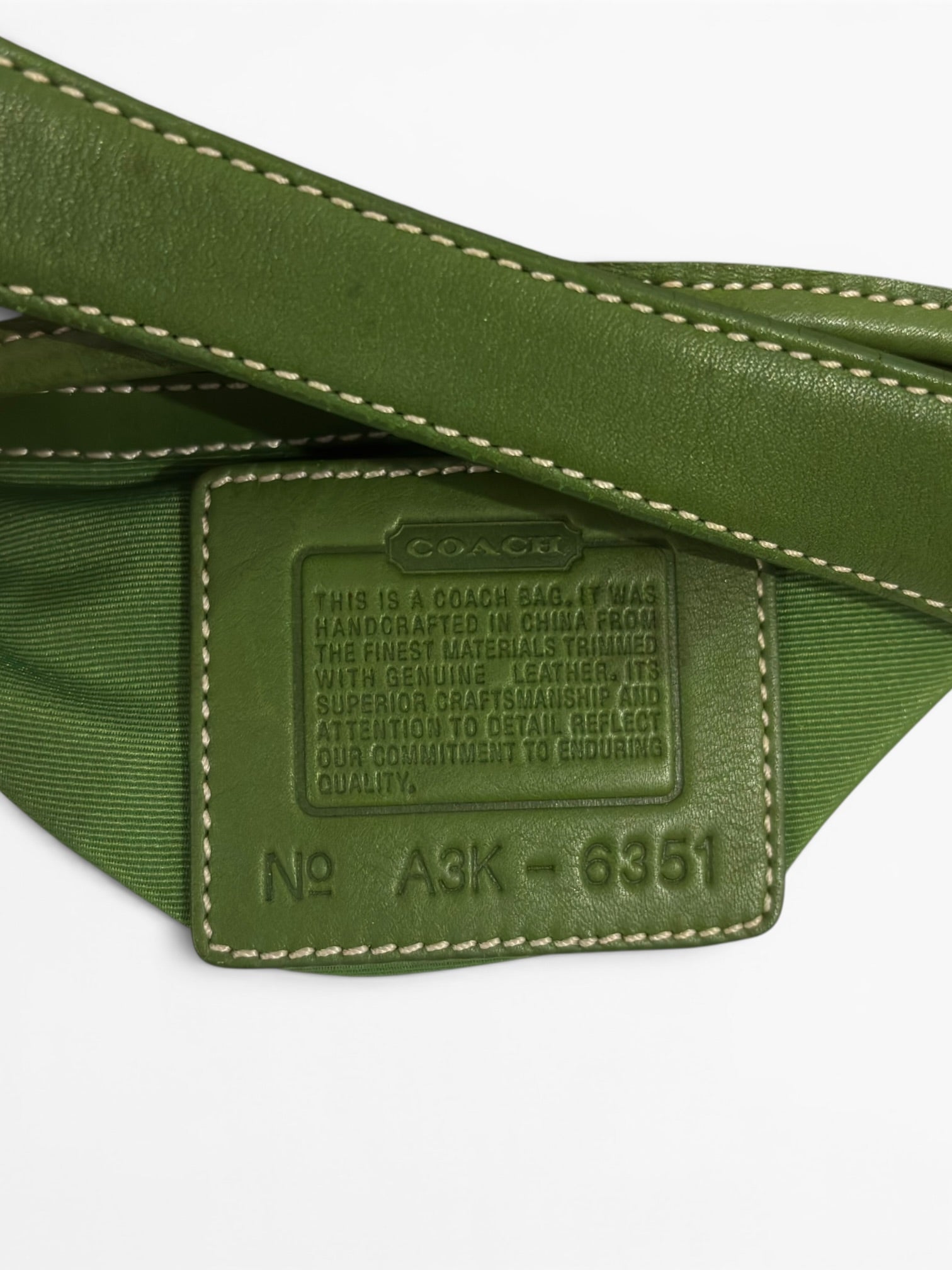 Coach Soho Brown & Green Signature Rare Colourway Vintage Shoulder Bag