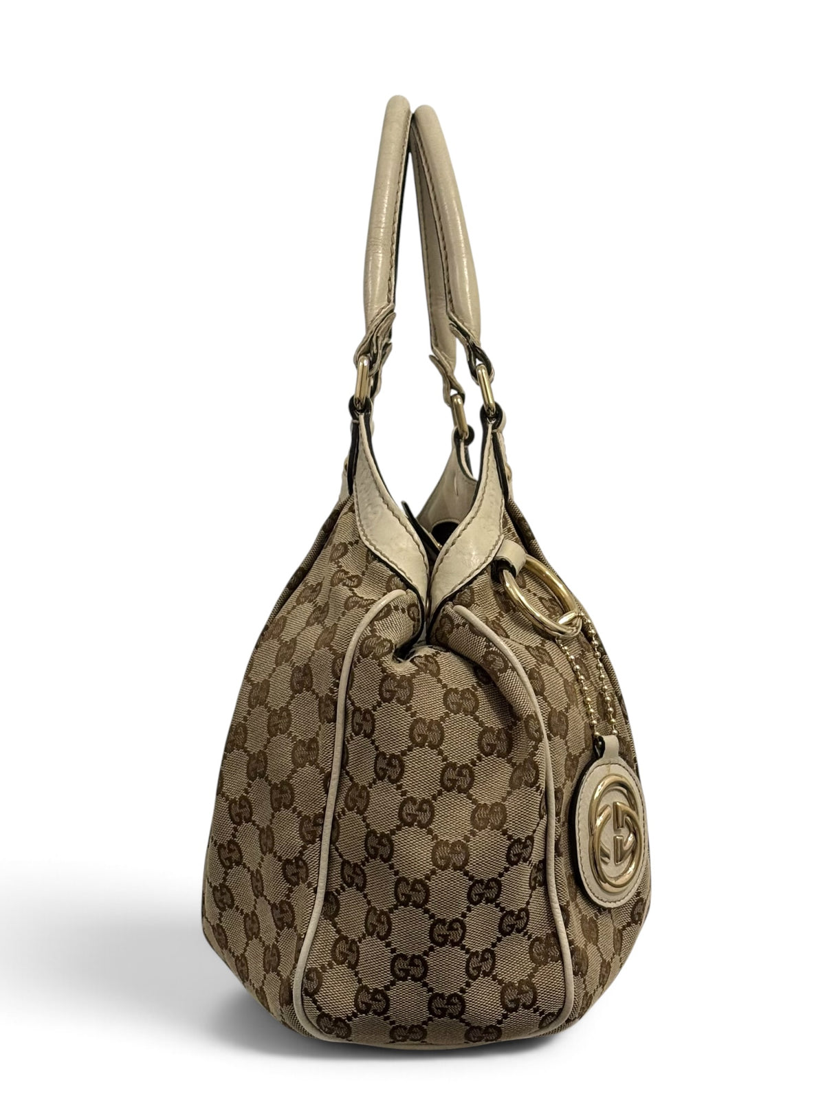 Vintage Gucci Sukey Bag 211944 Monogram GG Tote