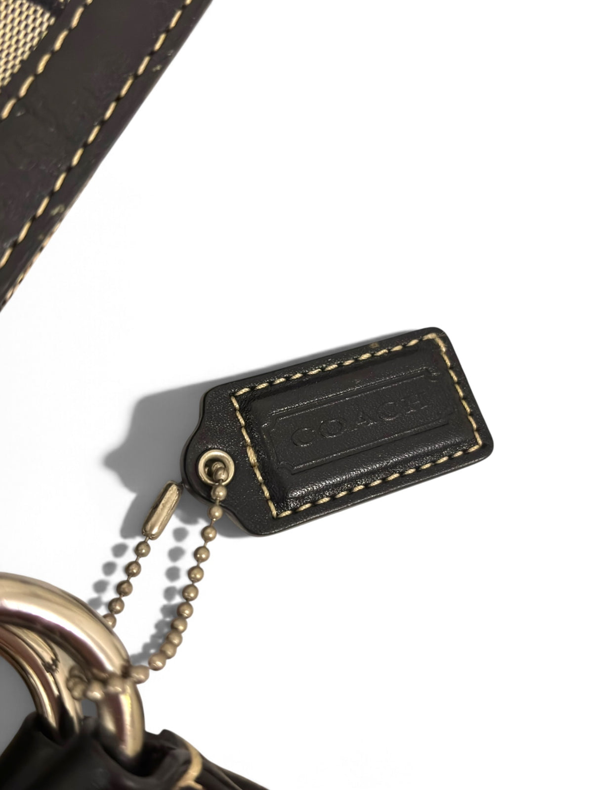 Vintage Coach Penelope Bag F14694 In Signature Black And Grey