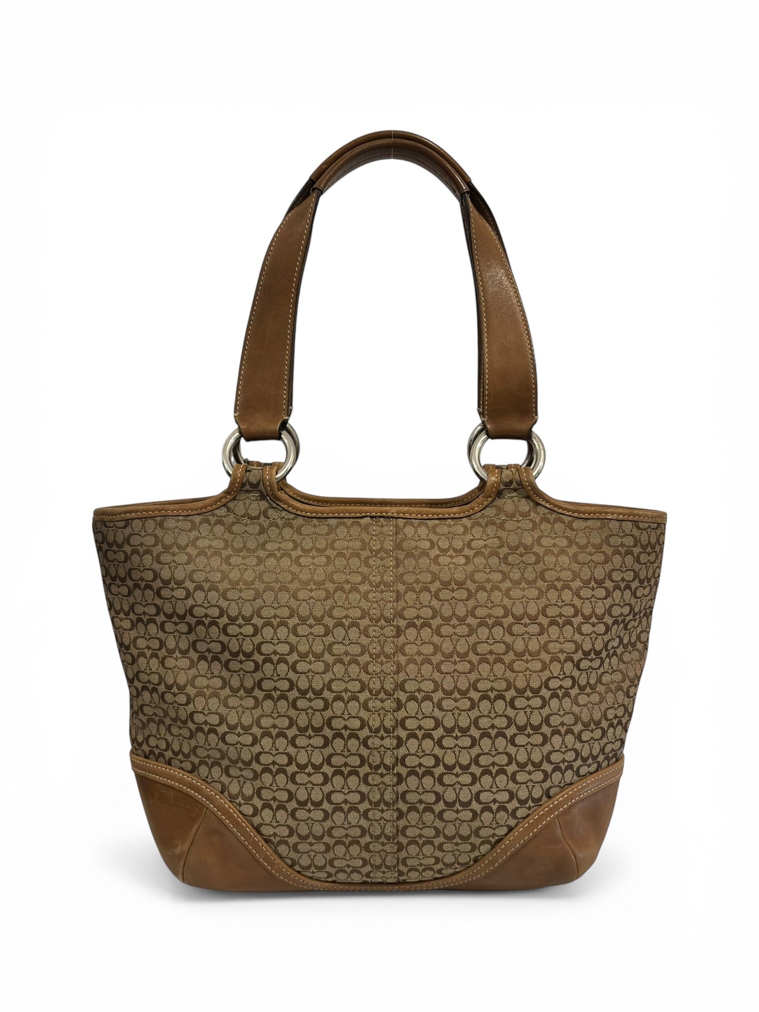 Coach Signature Brown Soho Buckle Canvas & Leather Vintage Shoulder Bag