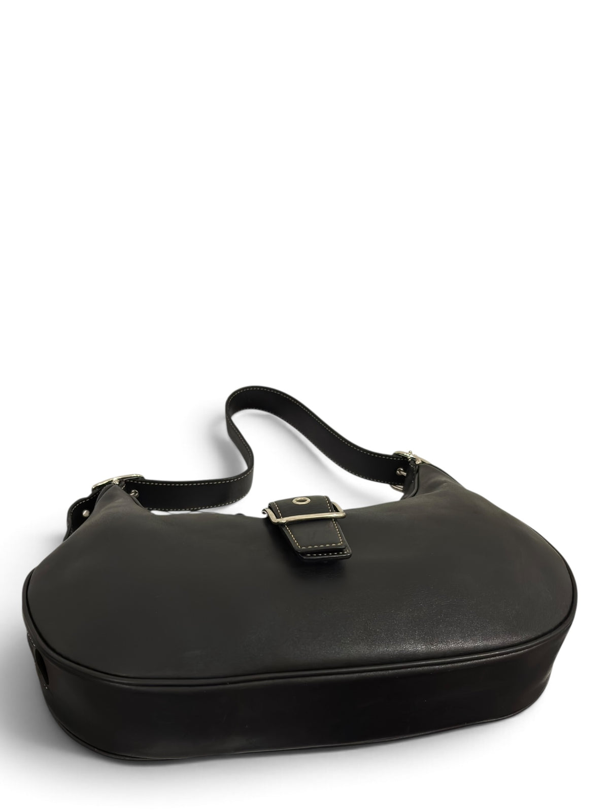 Vintage Coach Soho Bag 7592 Hobo Crescent In Black Leather