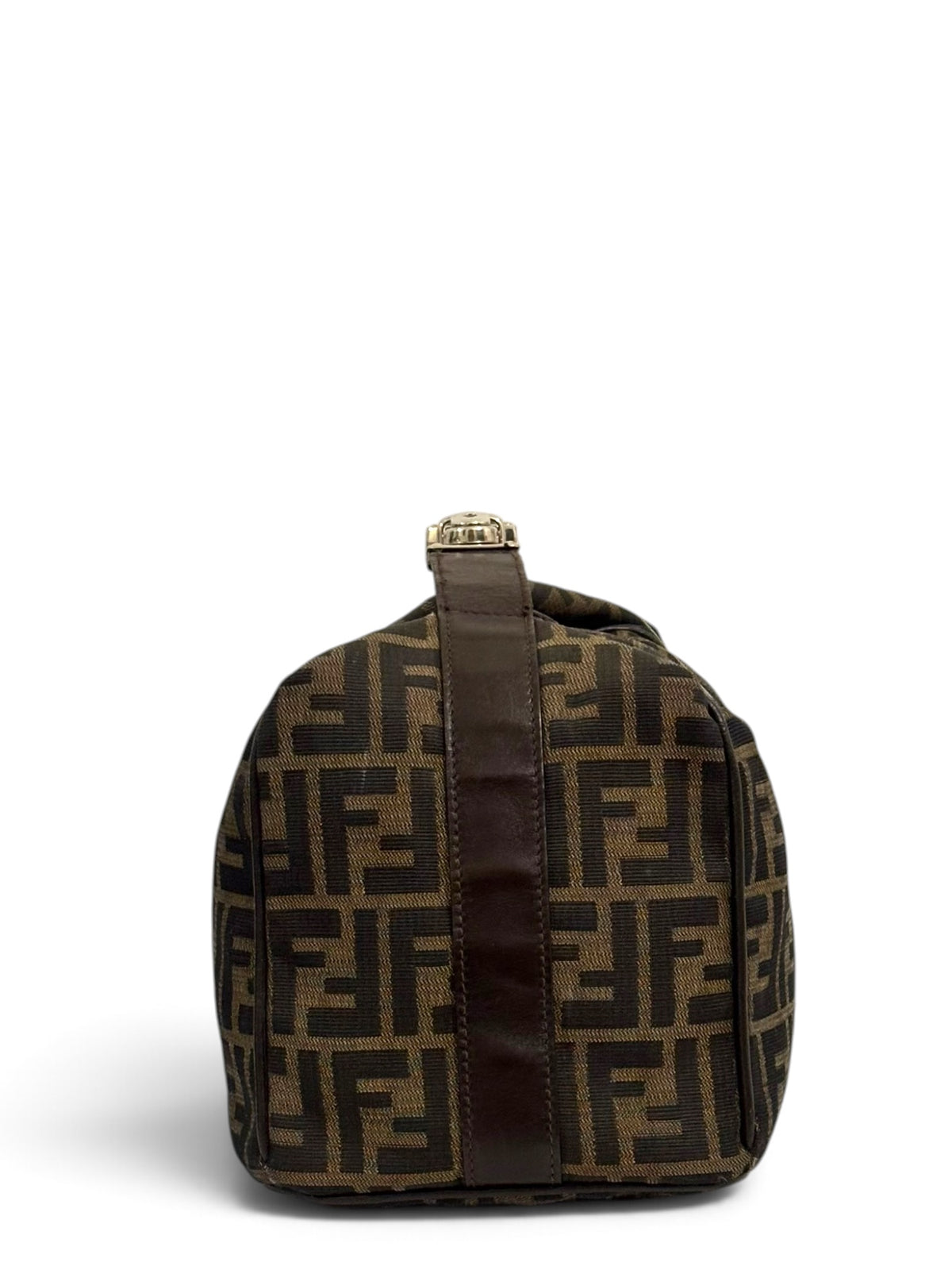 Pre-Owned Fendi Zucca FF Top Handle Bag Signature Vanity