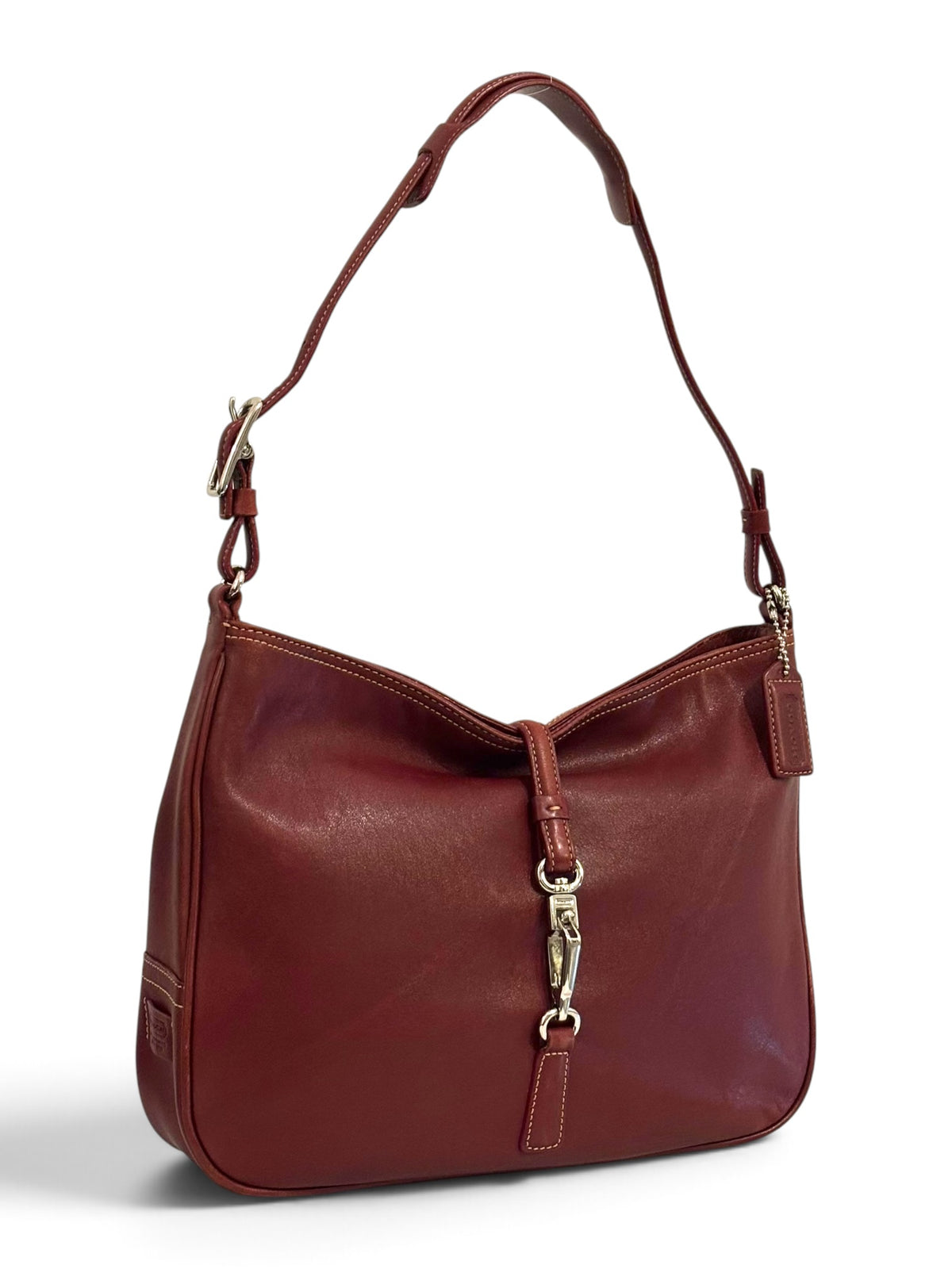 Vintage Coach Hamptons Bag 7778 In Red Leather