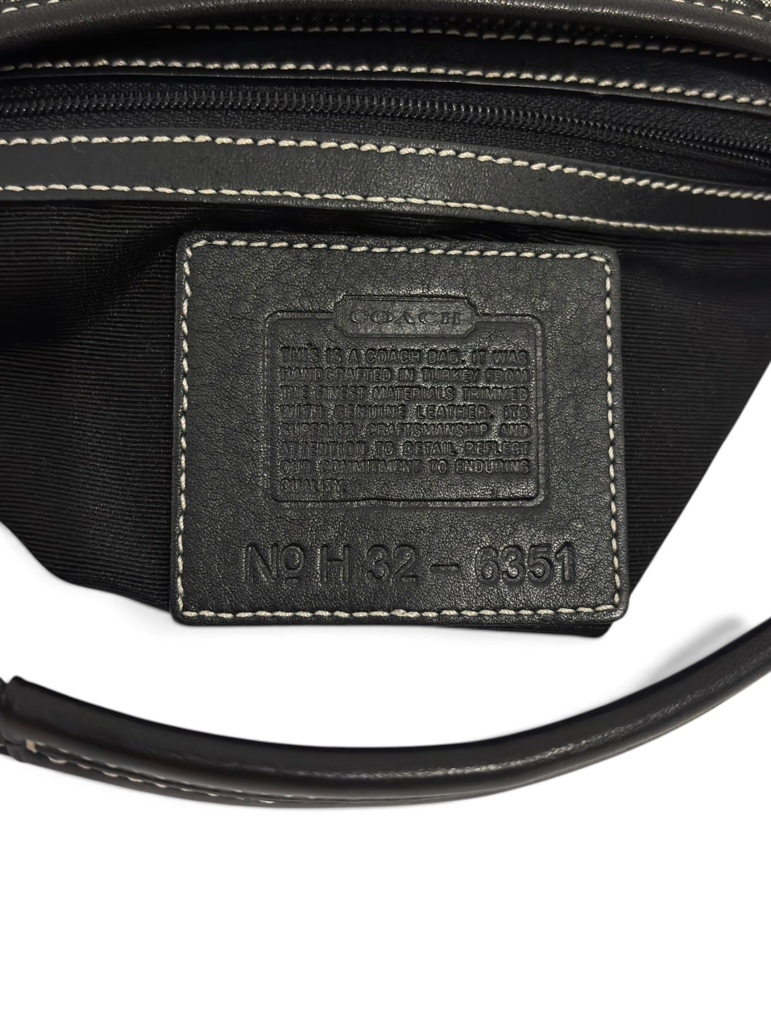 Vintage Coach Soho Bag Black Grey Signature Canvas Hobo Bag Y2K H32-6351