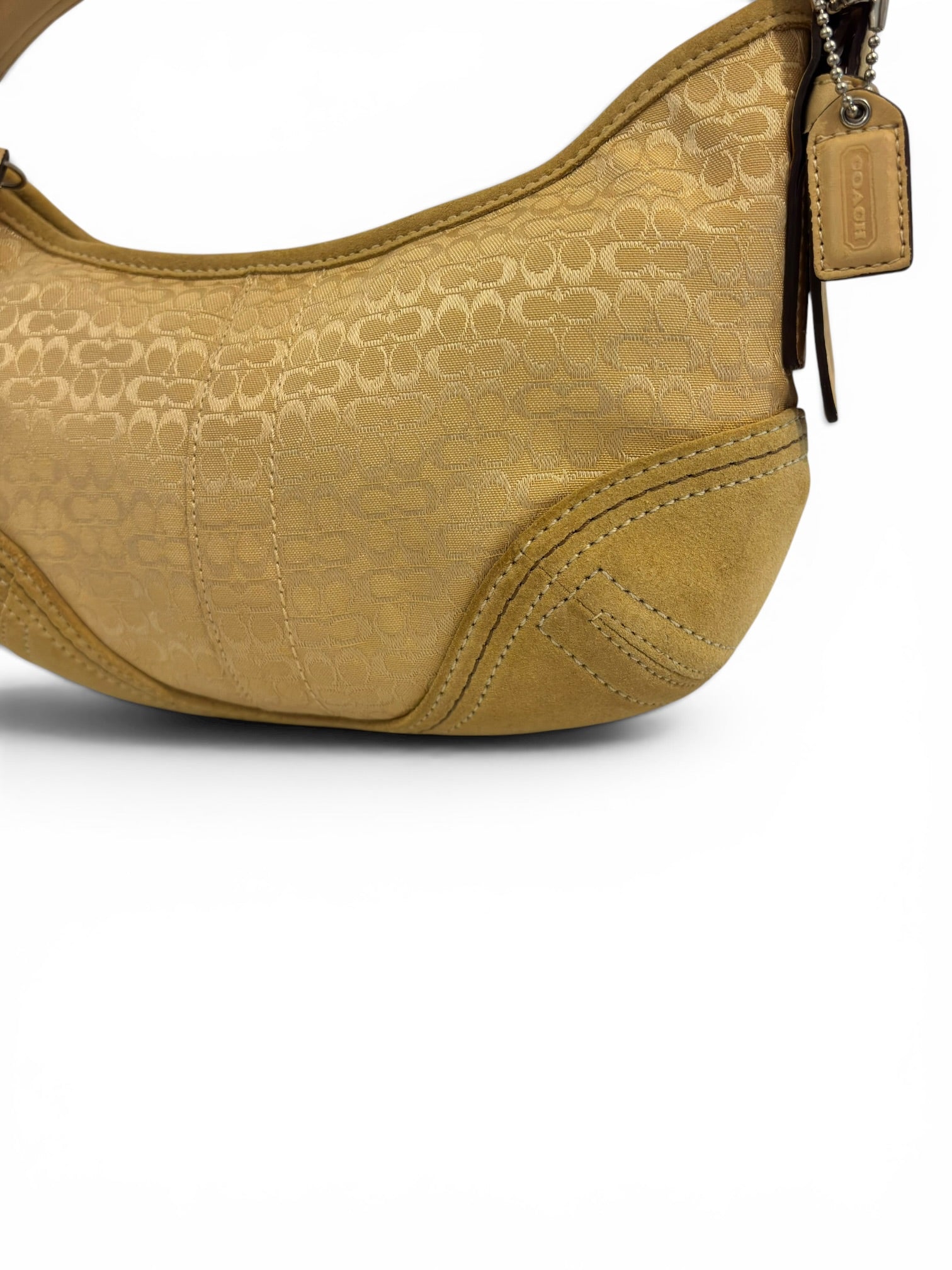 Coach Yellow Rare Signature Canvas Suede 2000's
Vintage Shoulder Bag 2154