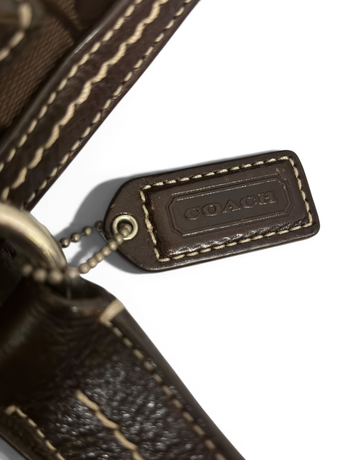 Vintage Coach Soho Bag Signature Brown Braided Tote 05089