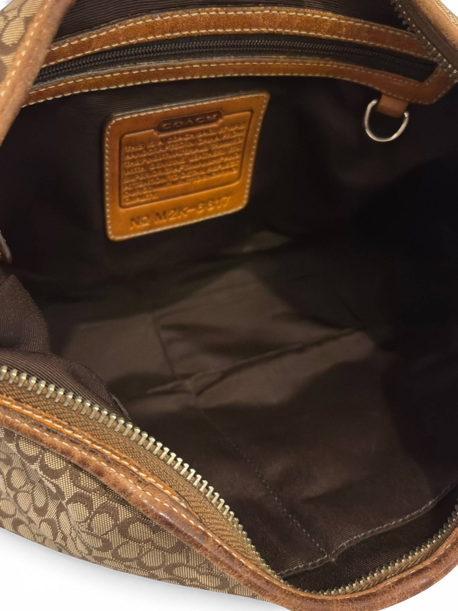 Coach Brown Signature Canvas & Leather Ergo Slouchy Vintage 2000's Hobo Shoulder Bag